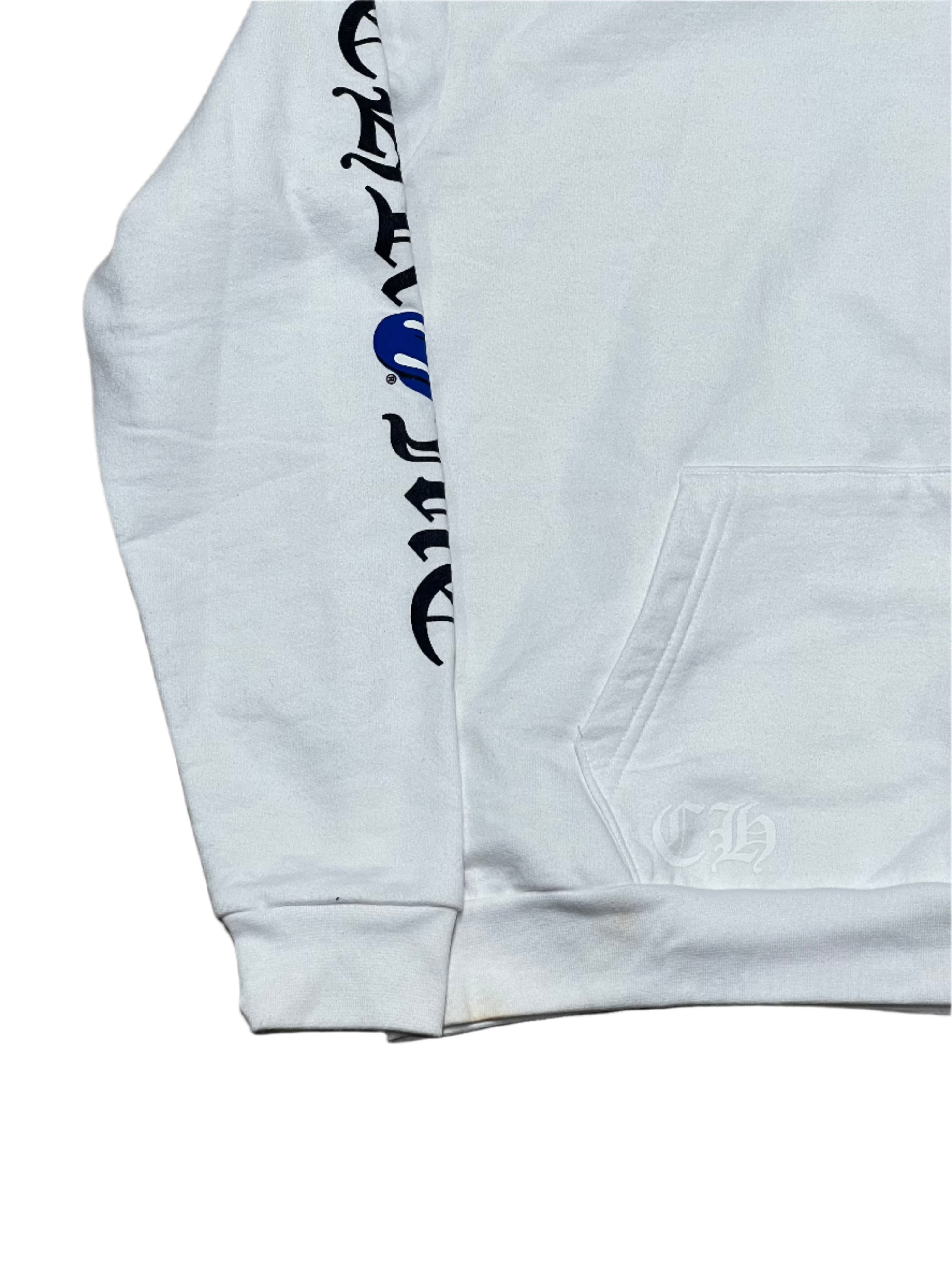 Chrome Hearts Rolling Stones Hoodie White/Blue