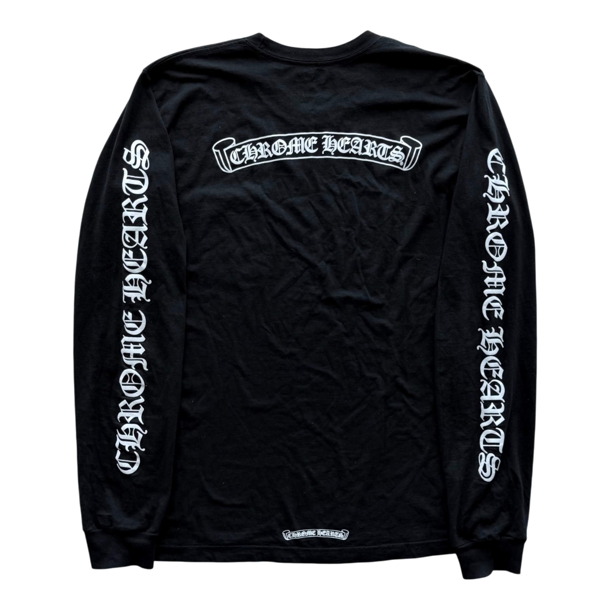 Black Scroll Logo Pocket L/S