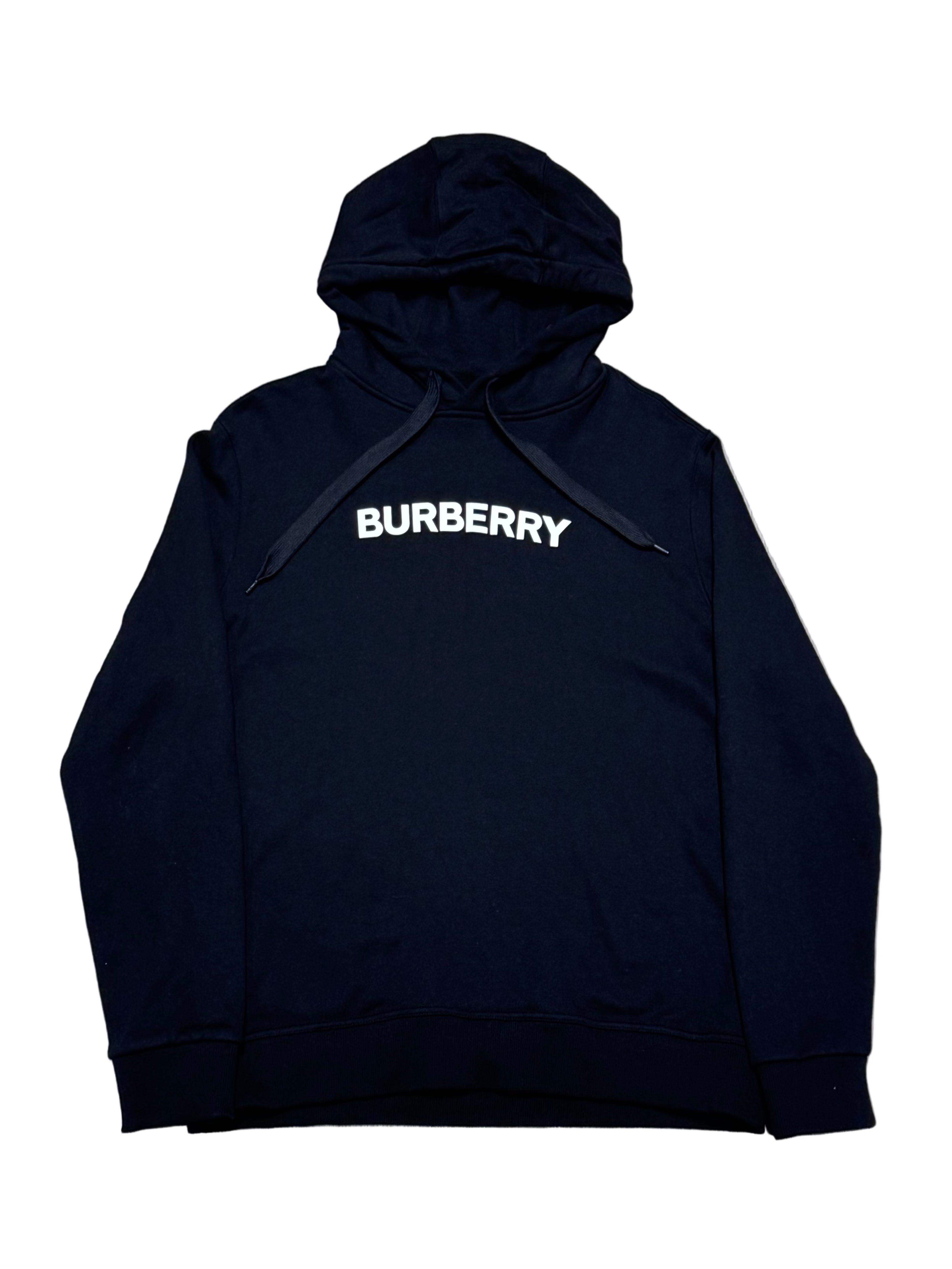 Logo Cotton Hoodie Black