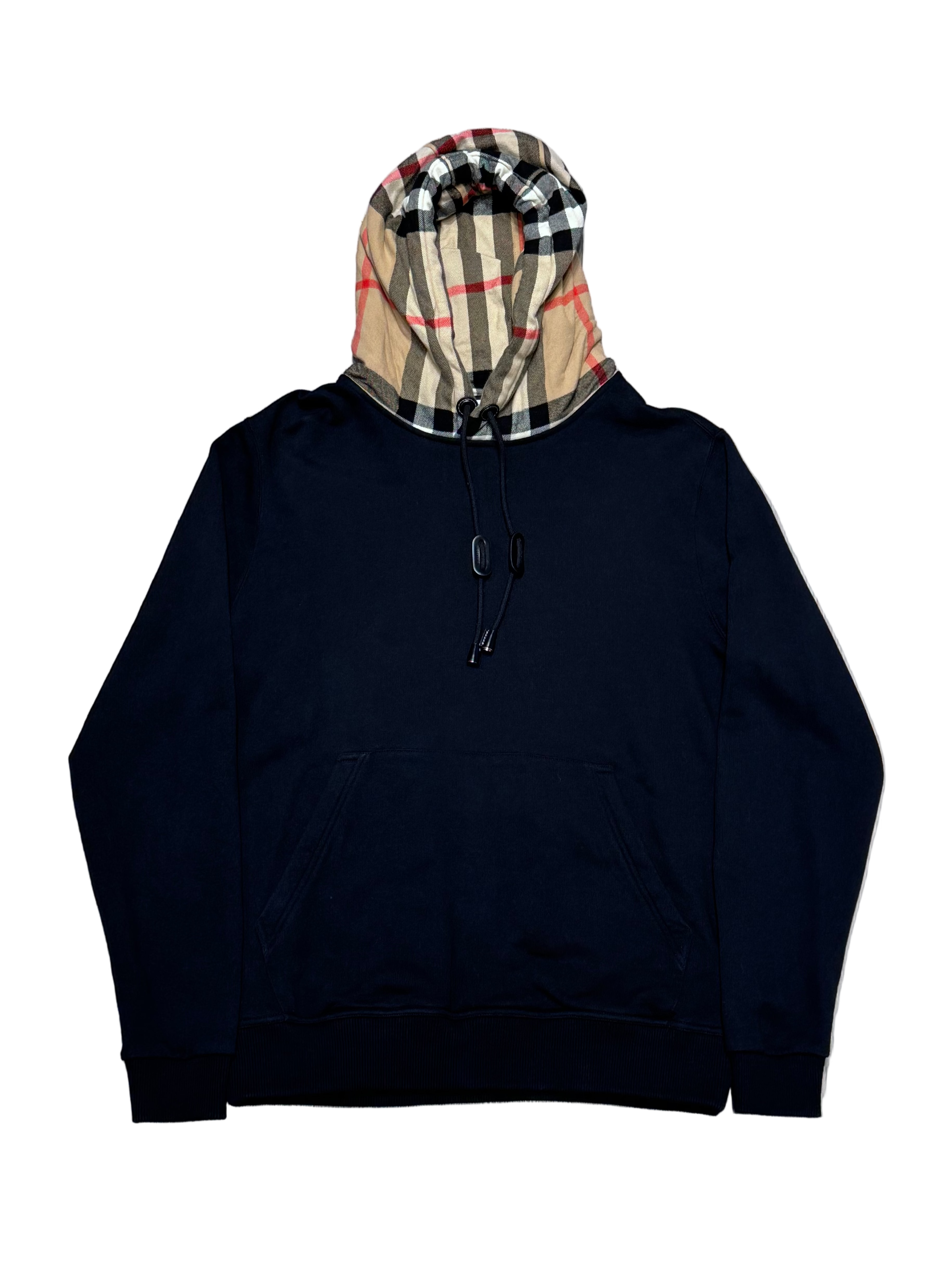 Check Hood Cotton Hoodie