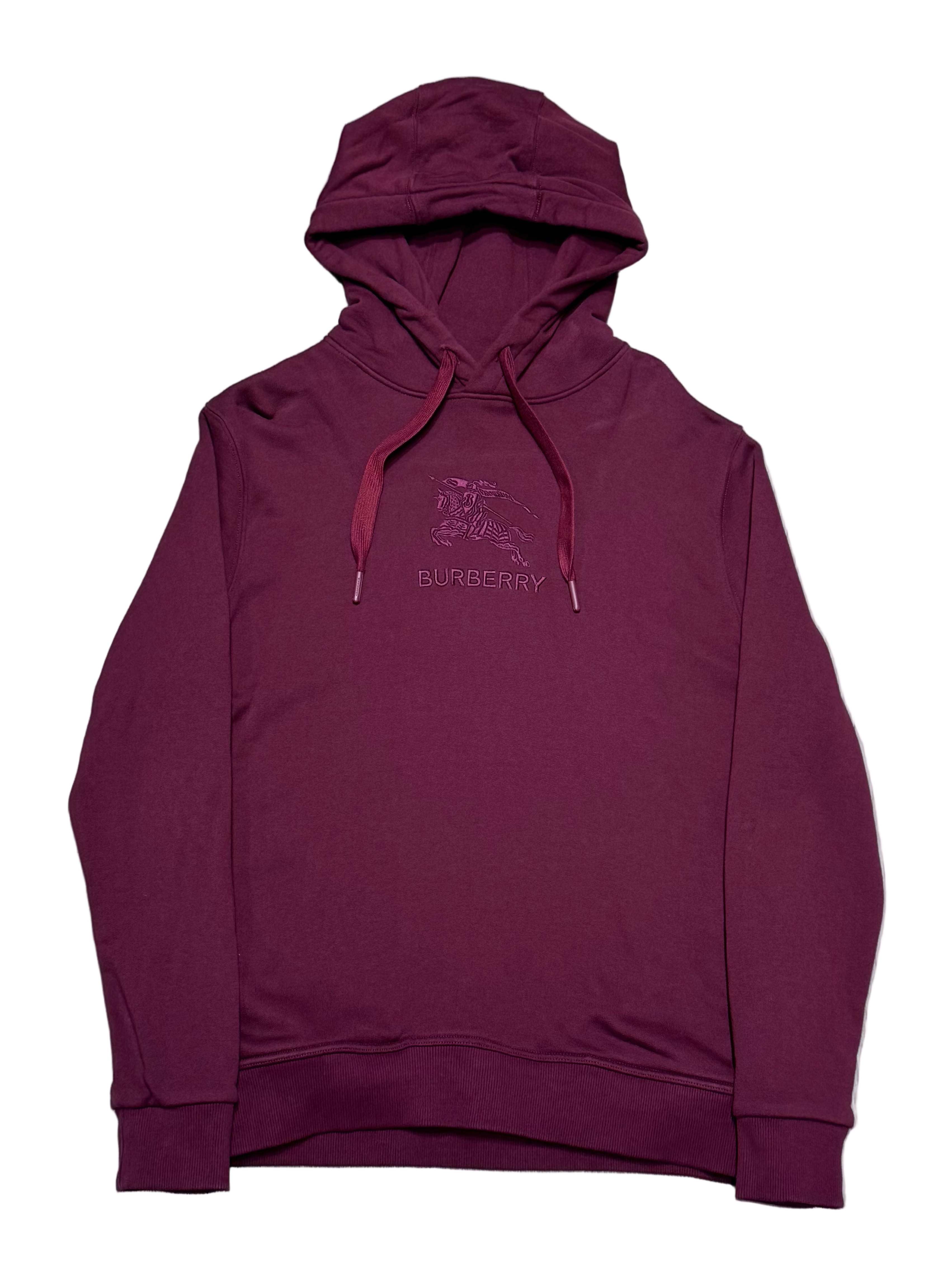 Knight Stamp Cotton Hoodie Burgandy