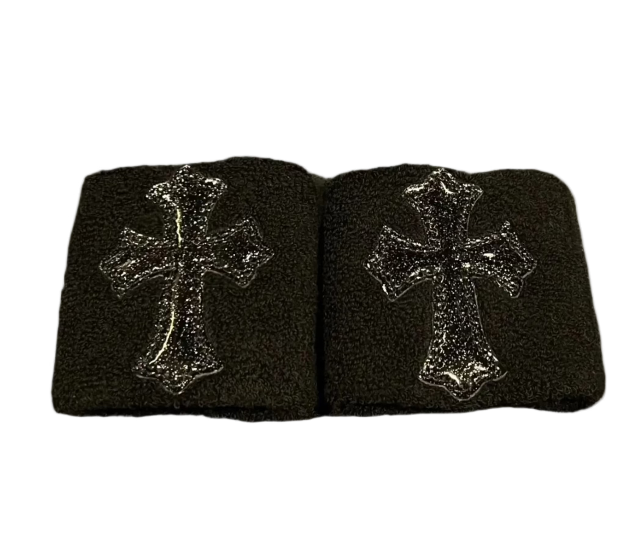 Chrome Hearts Sweatbands Black Glitter Patent Patch