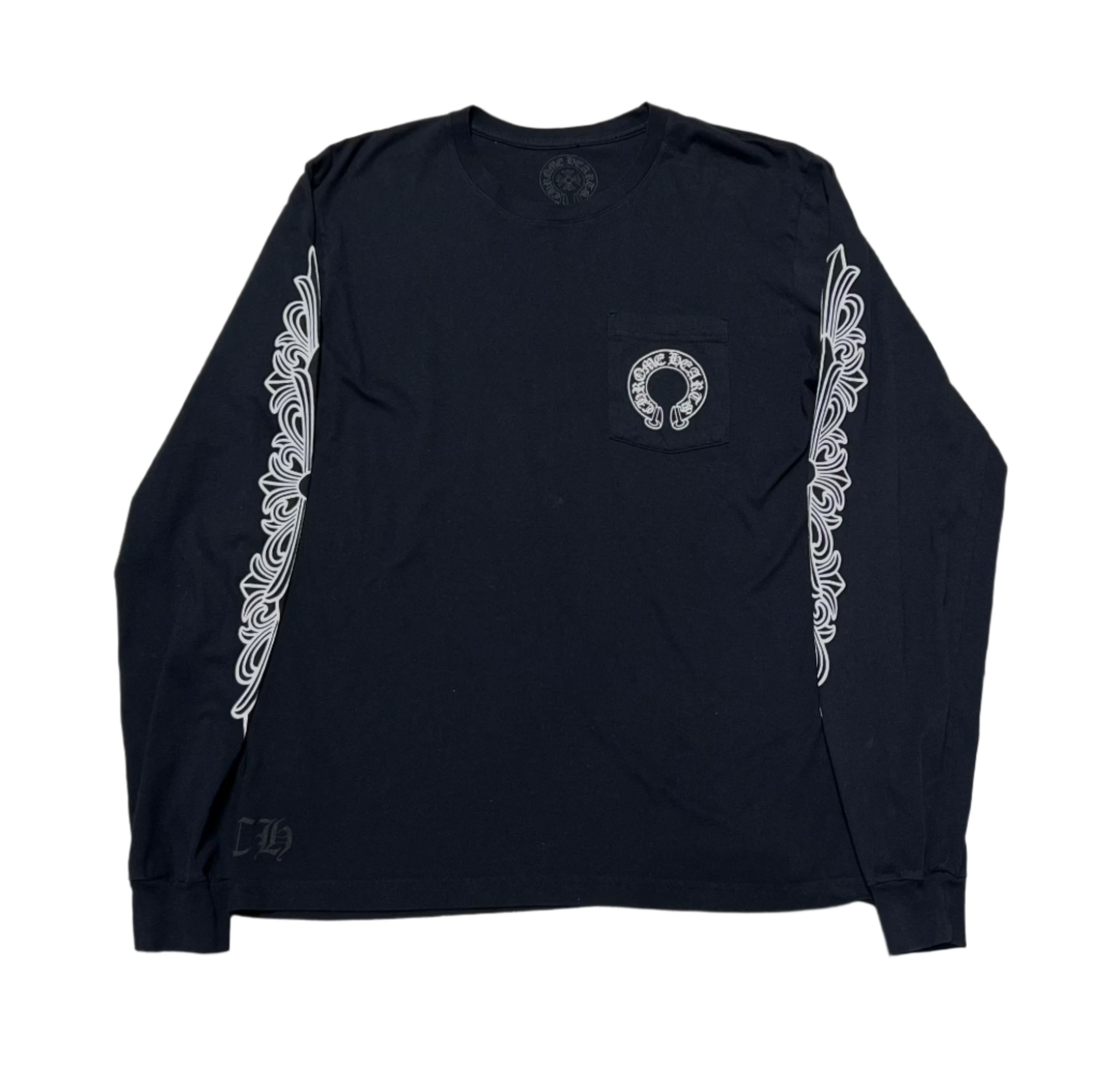 Chrome Hearts Black Floral Horseshoe L/S