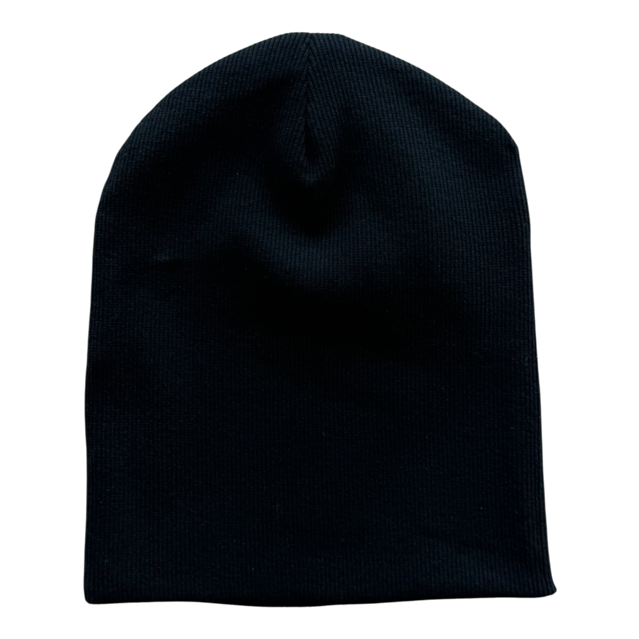 Black & Pink Patch Beanie Black