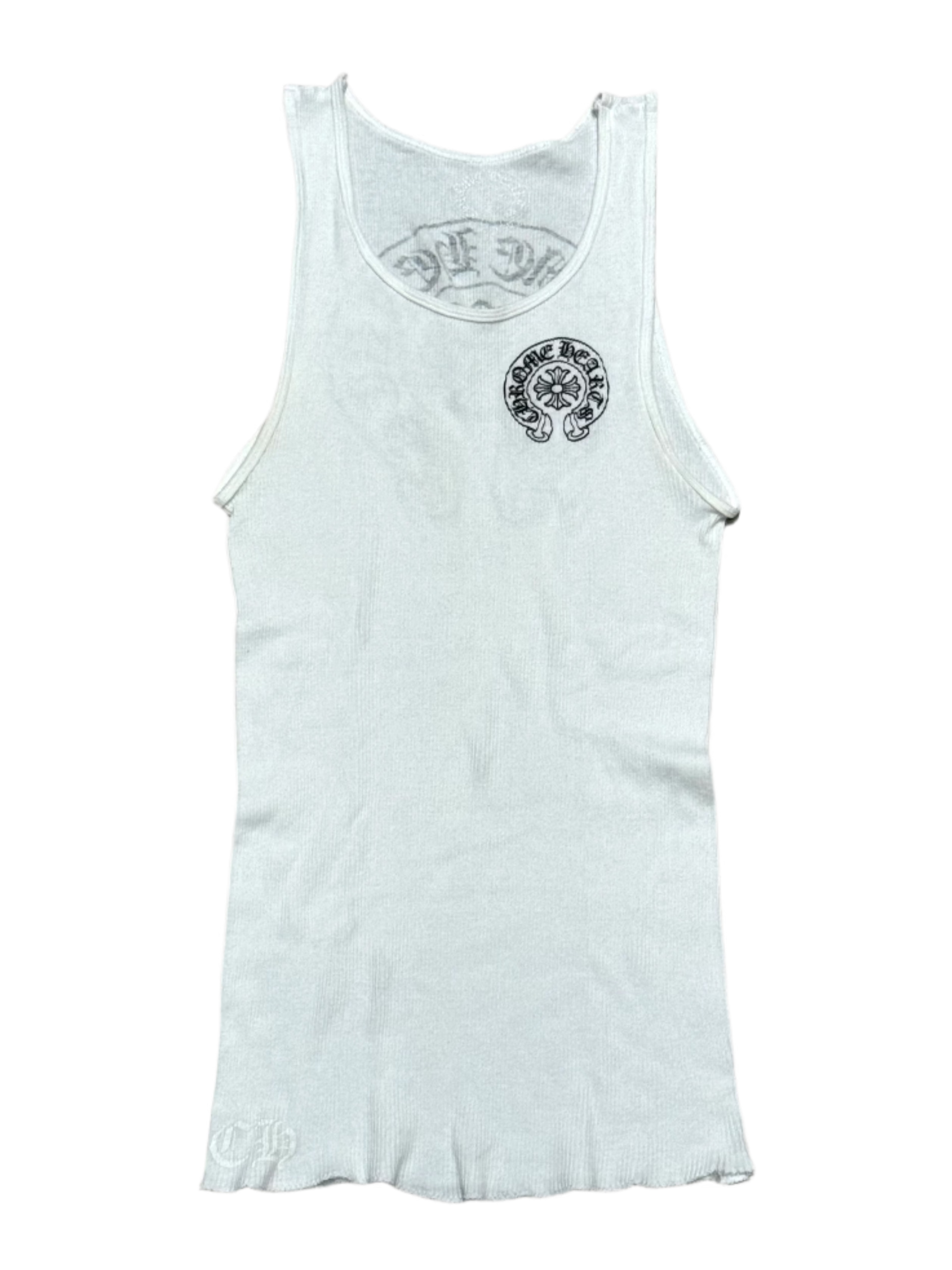White Horseshoe Logo Tank Top