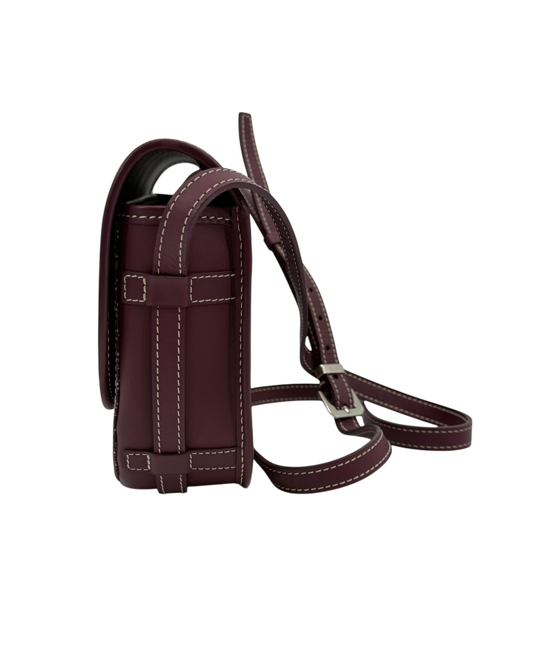 Burgundy Belvedere Messenger Bag