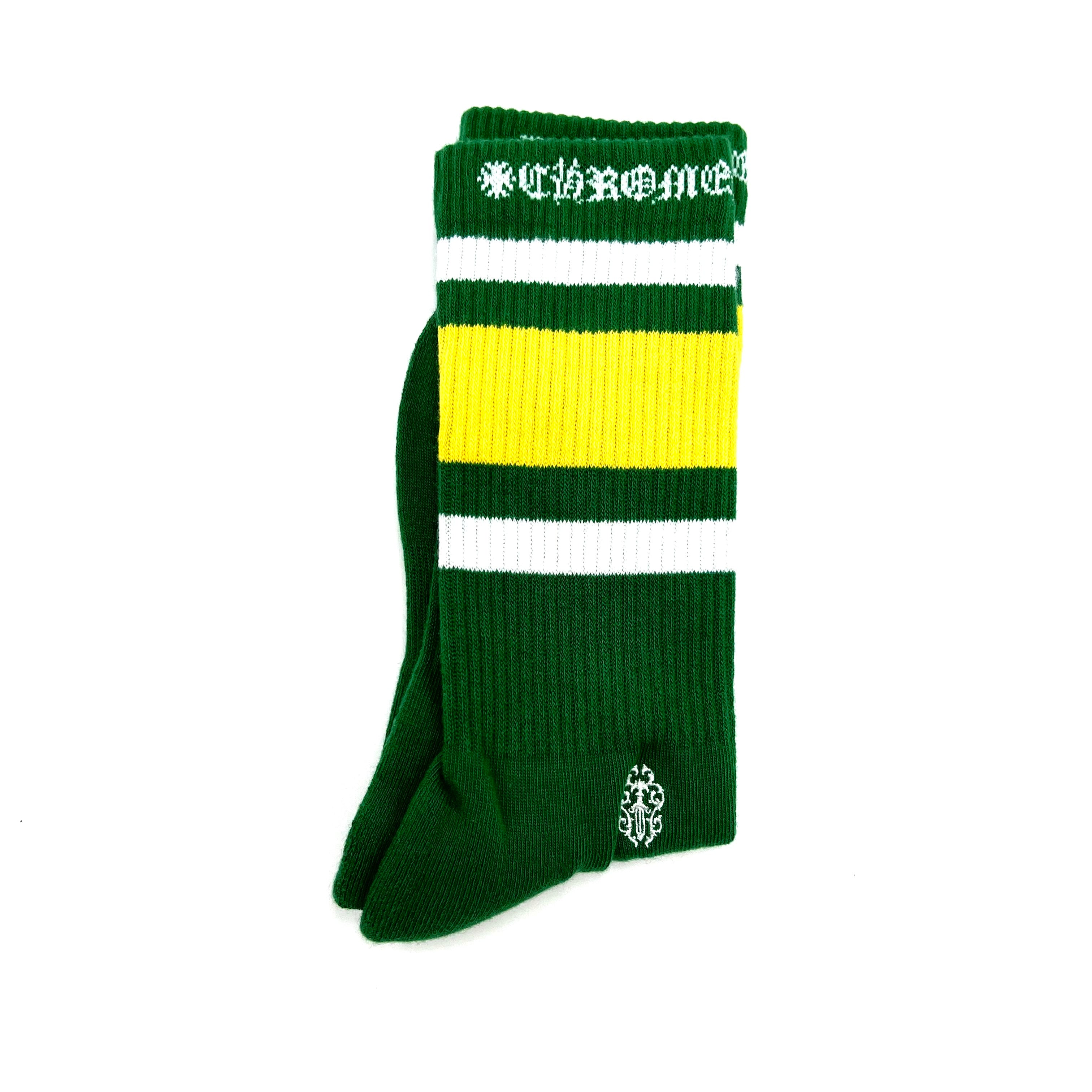 Stripe Socks Yellow/White/Green