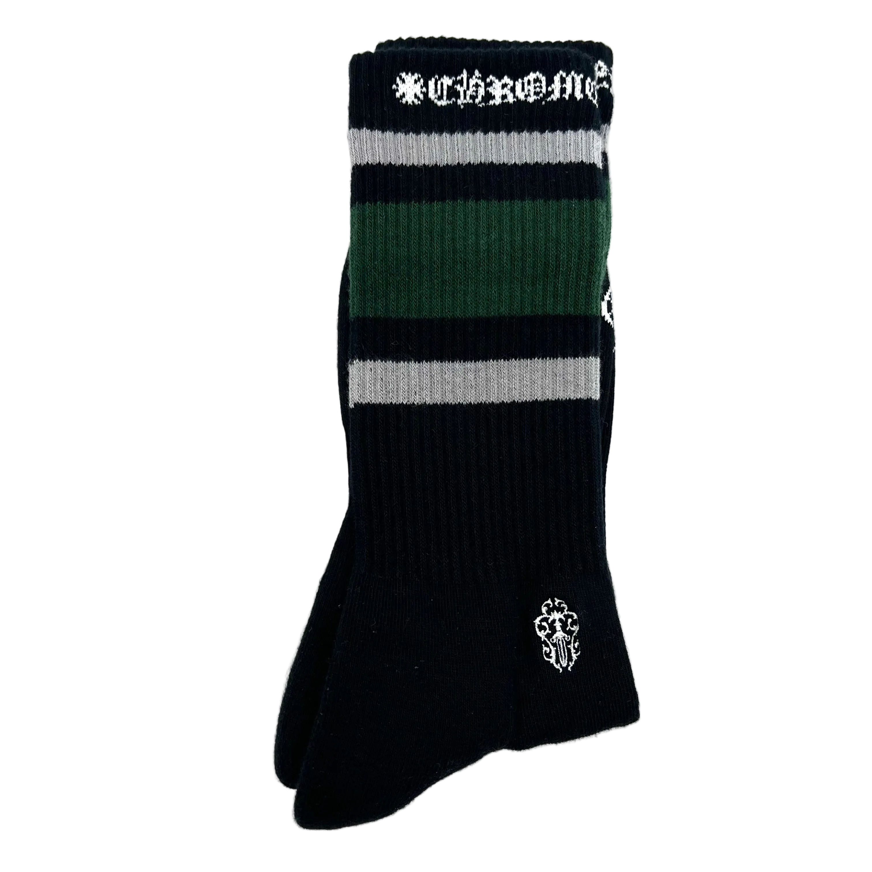 Stripe Socks Green/Grey/Black