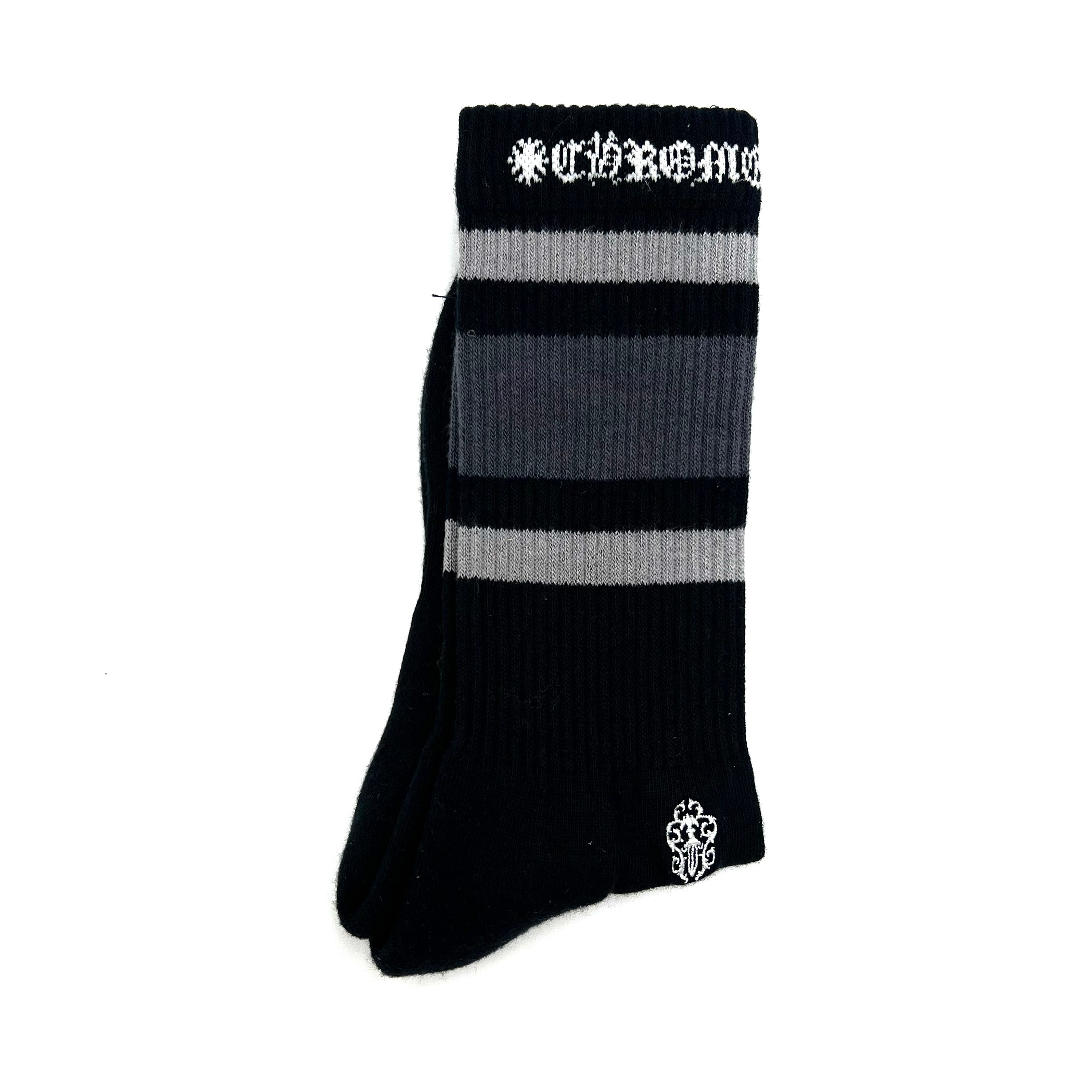 Stripe Socks Grey/Grey/Black