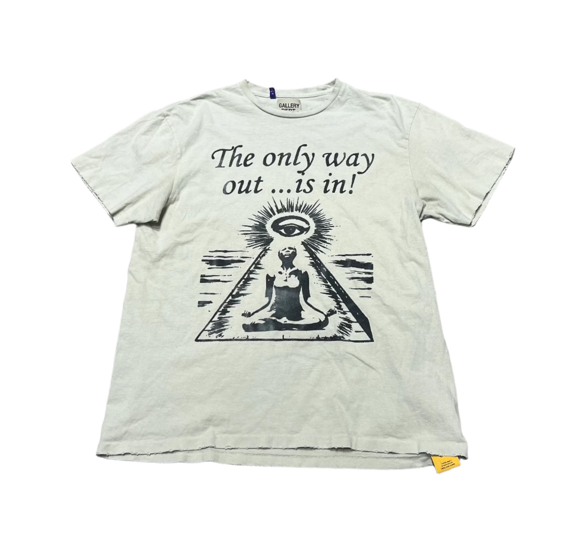 Only Way Out Tee Archival White