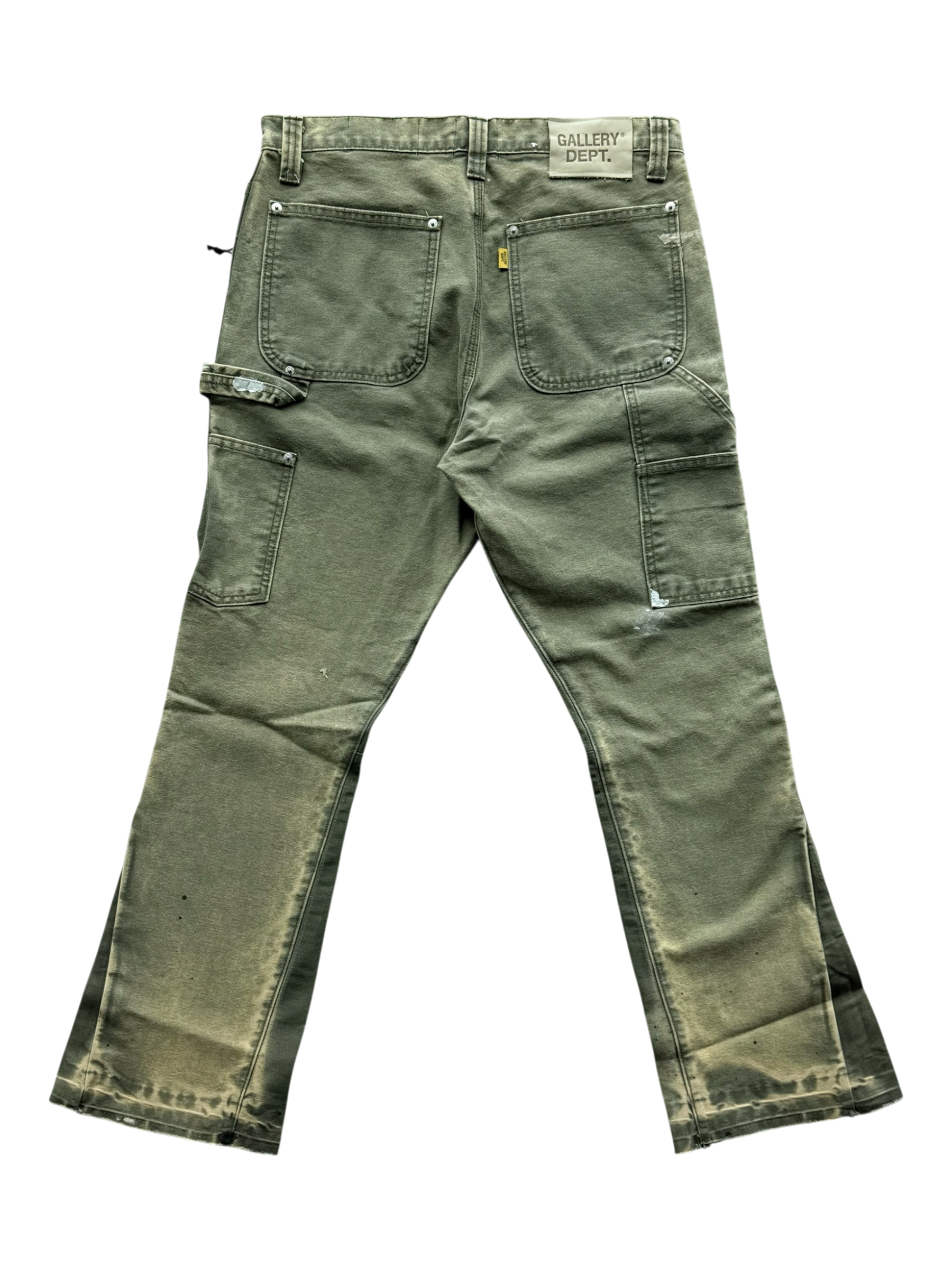 Moss Green LA Flare Carpenter Pants
