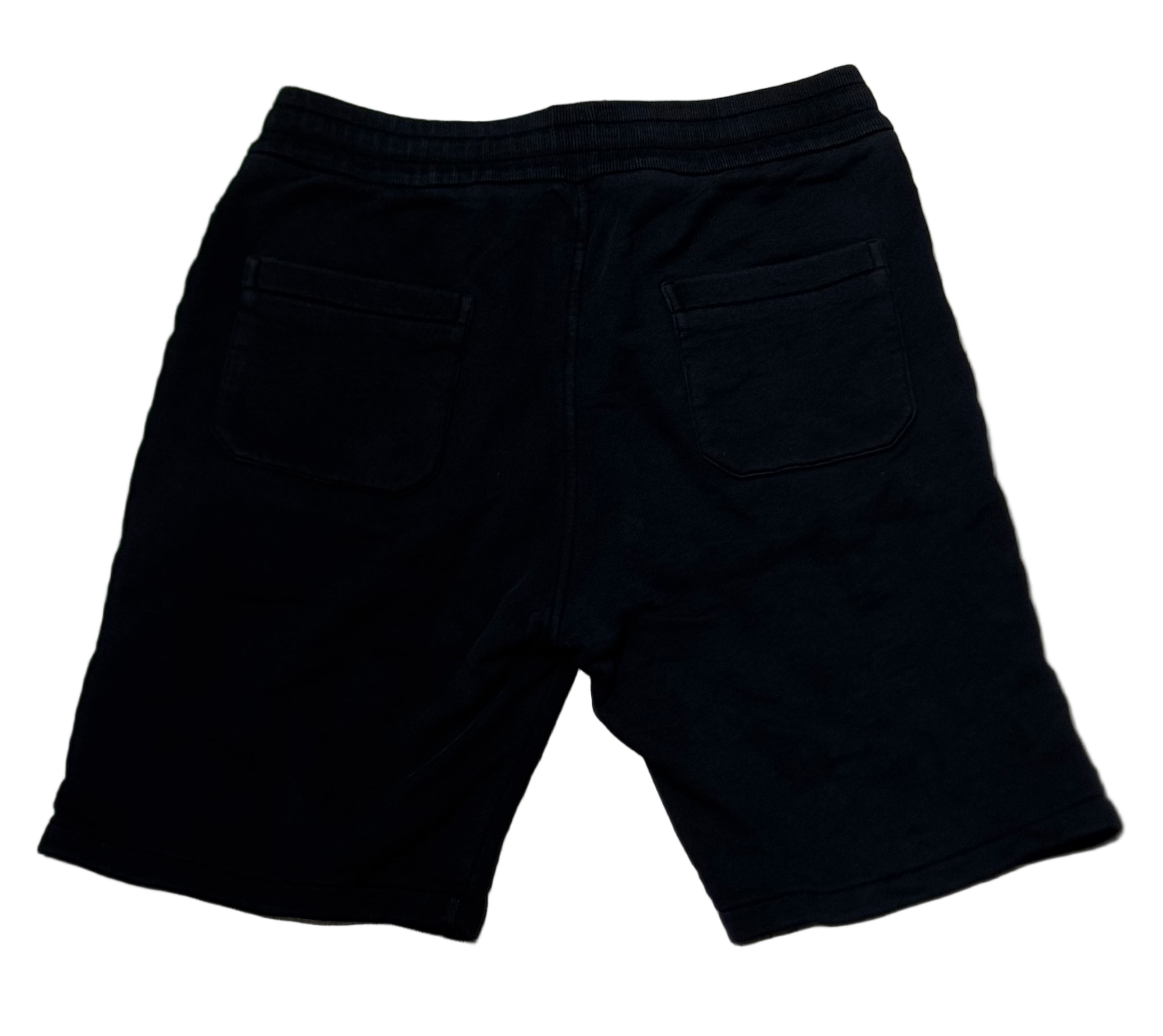 Black Embossed Zipper Shorts