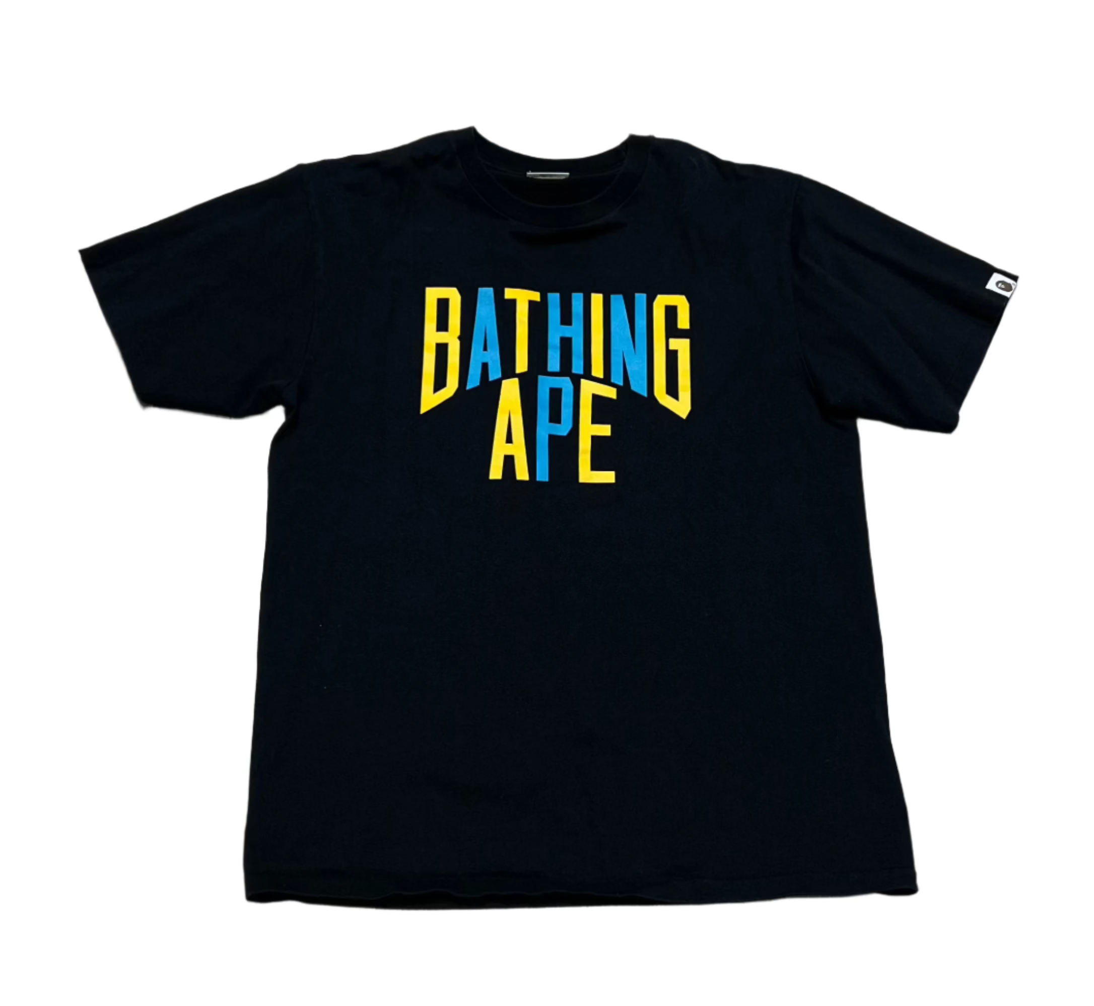 Bape Tee Yellow/Blue Bathing Ape