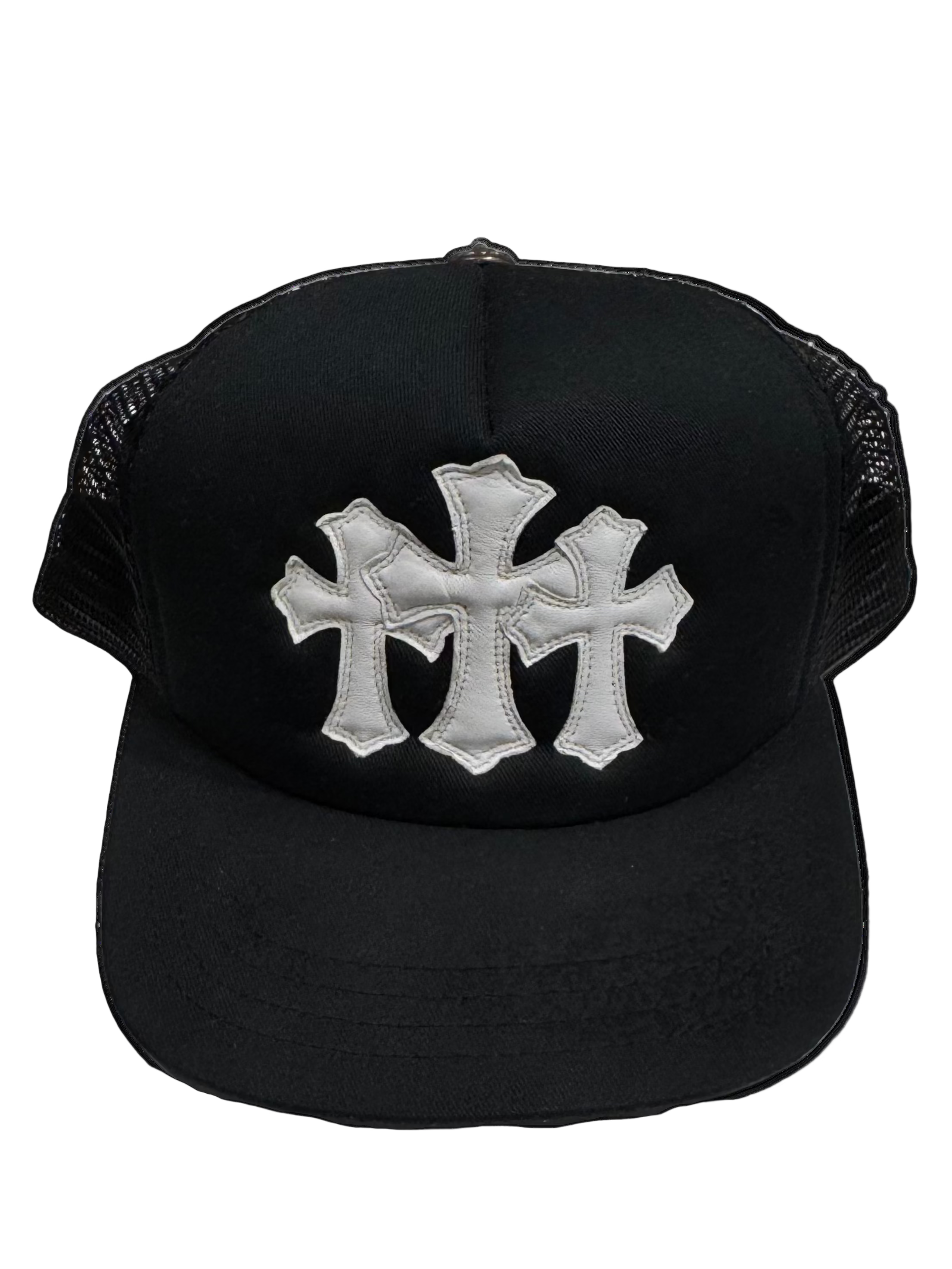 Cemetery Triple Cross Patch Trucker Hat 'Black'