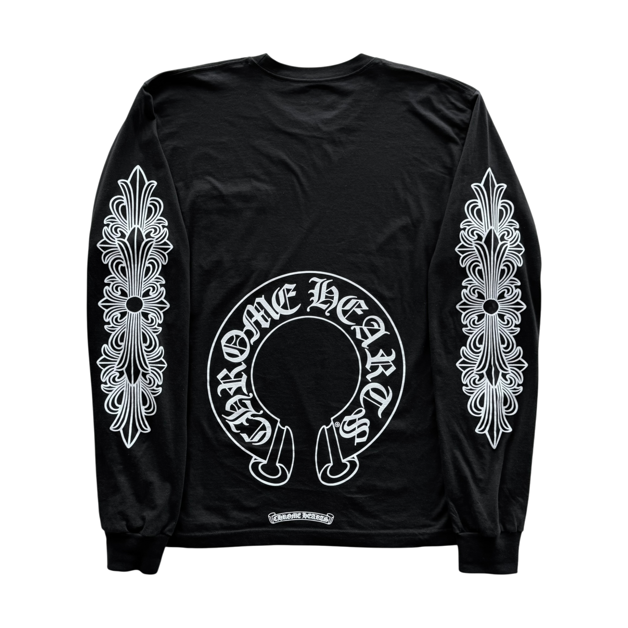 Horseshoe Floral Long Sleeve Black