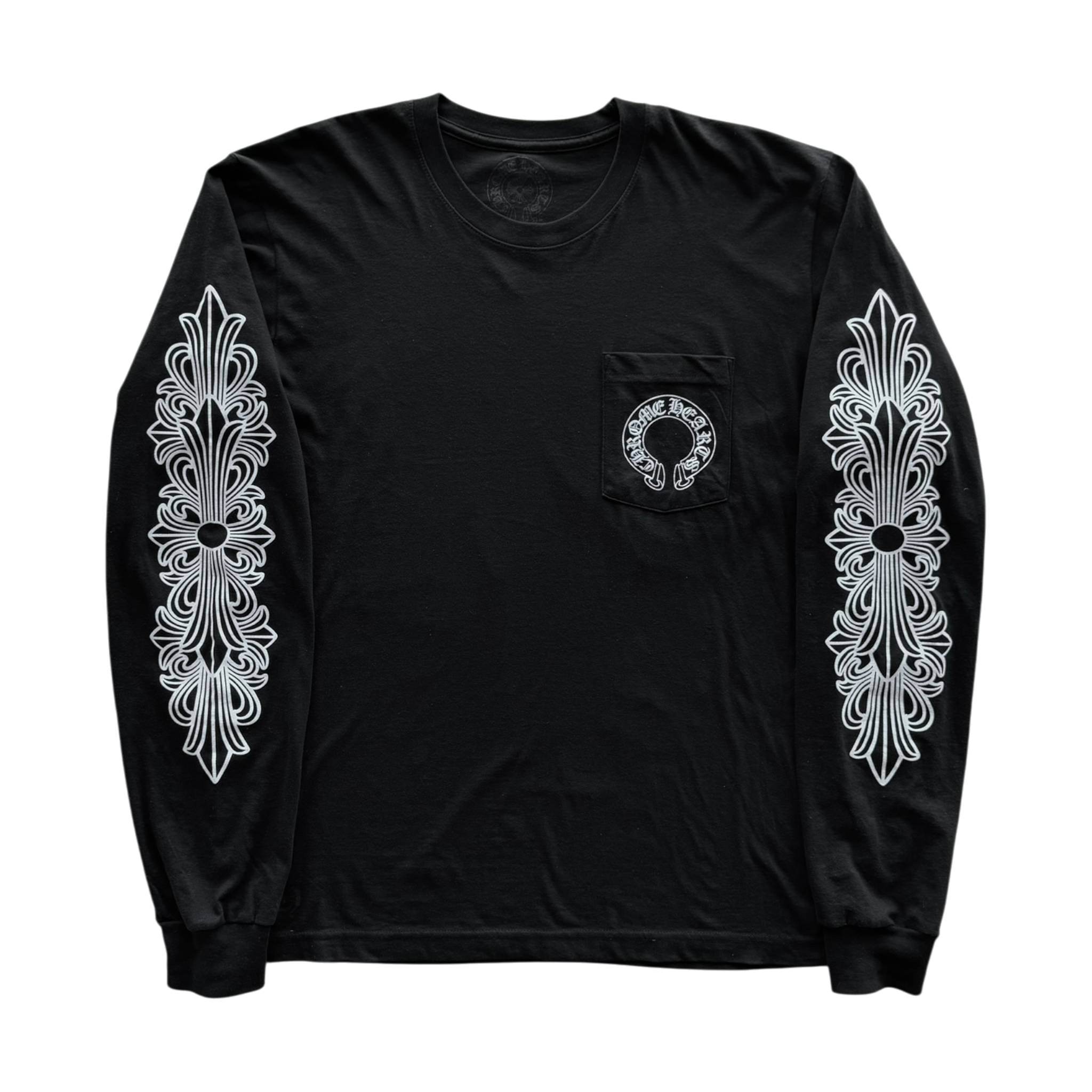 Horseshoe Floral Long Sleeve Black