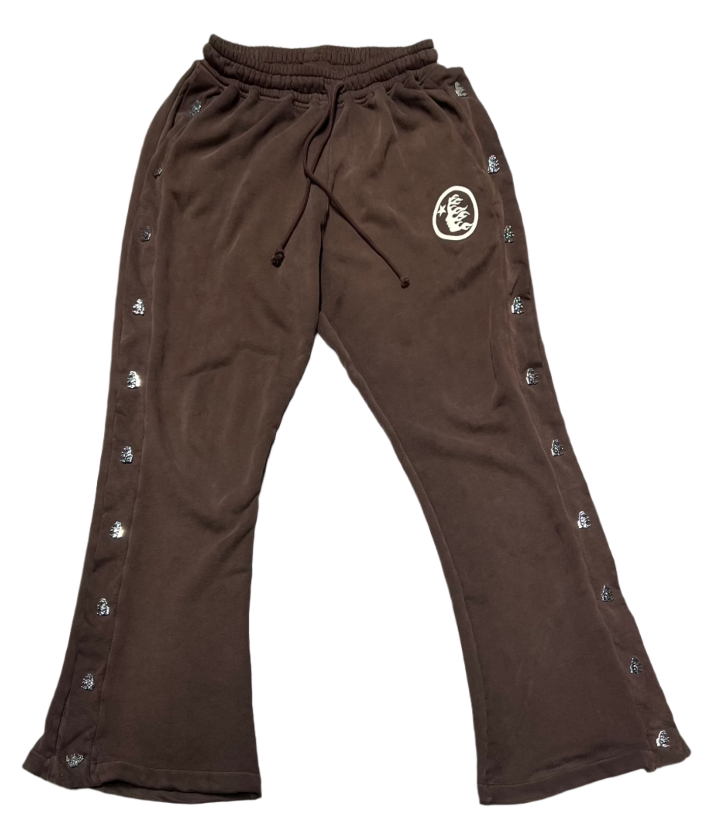 Hellstar Brown 'Mirror Face' Sweatpants