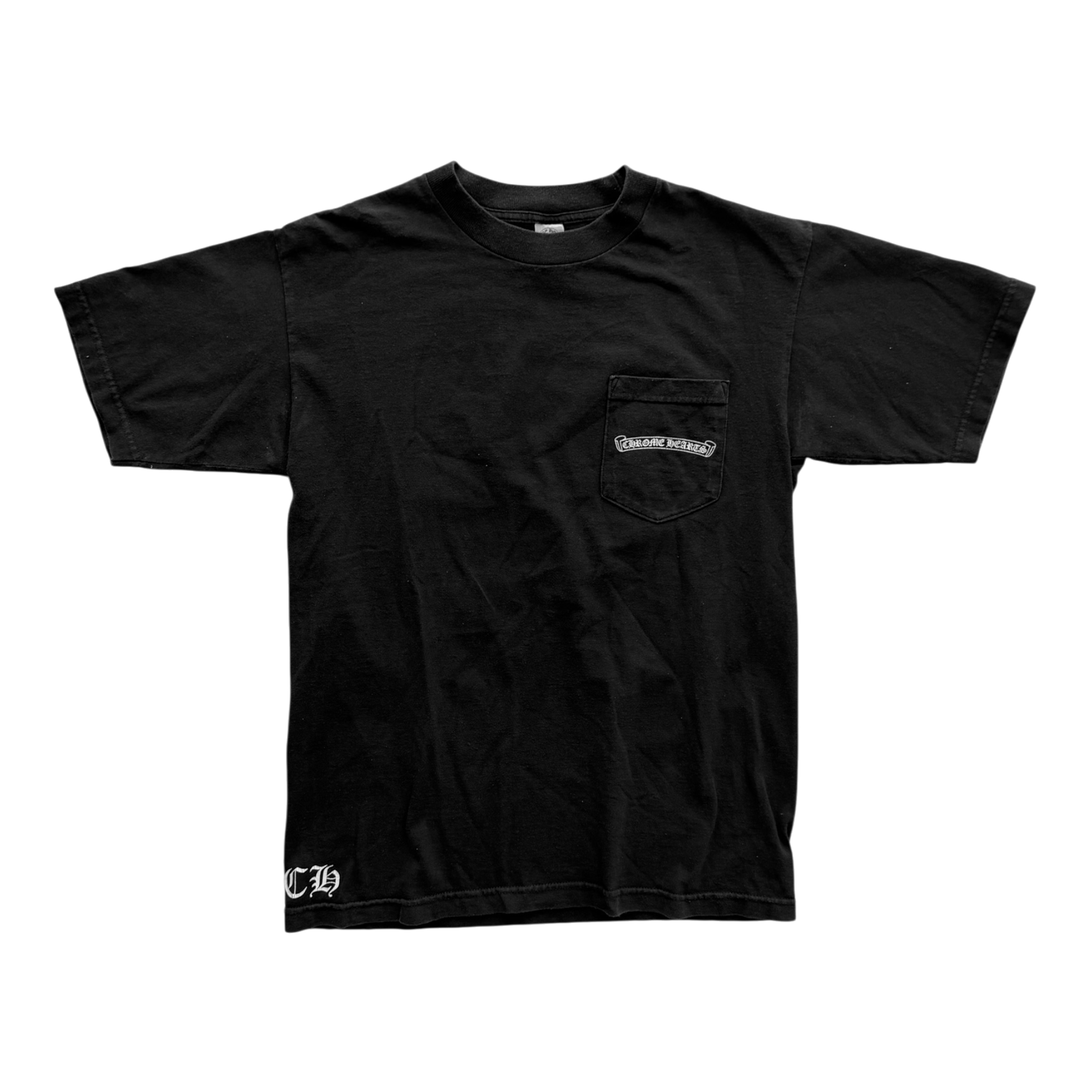 Vintage Shoulder Logo Tee Black