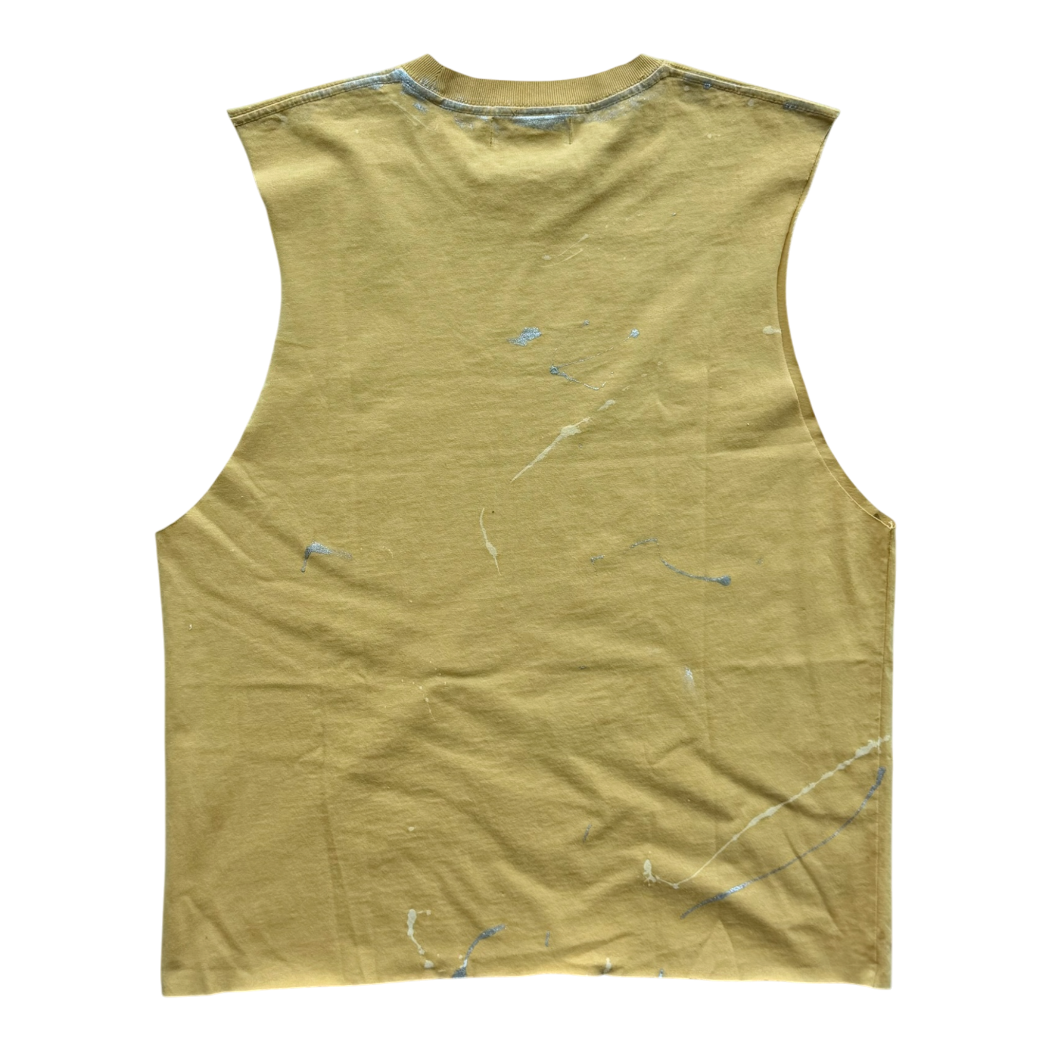 Baby Saint Cut Off Distressed Tee Yellow