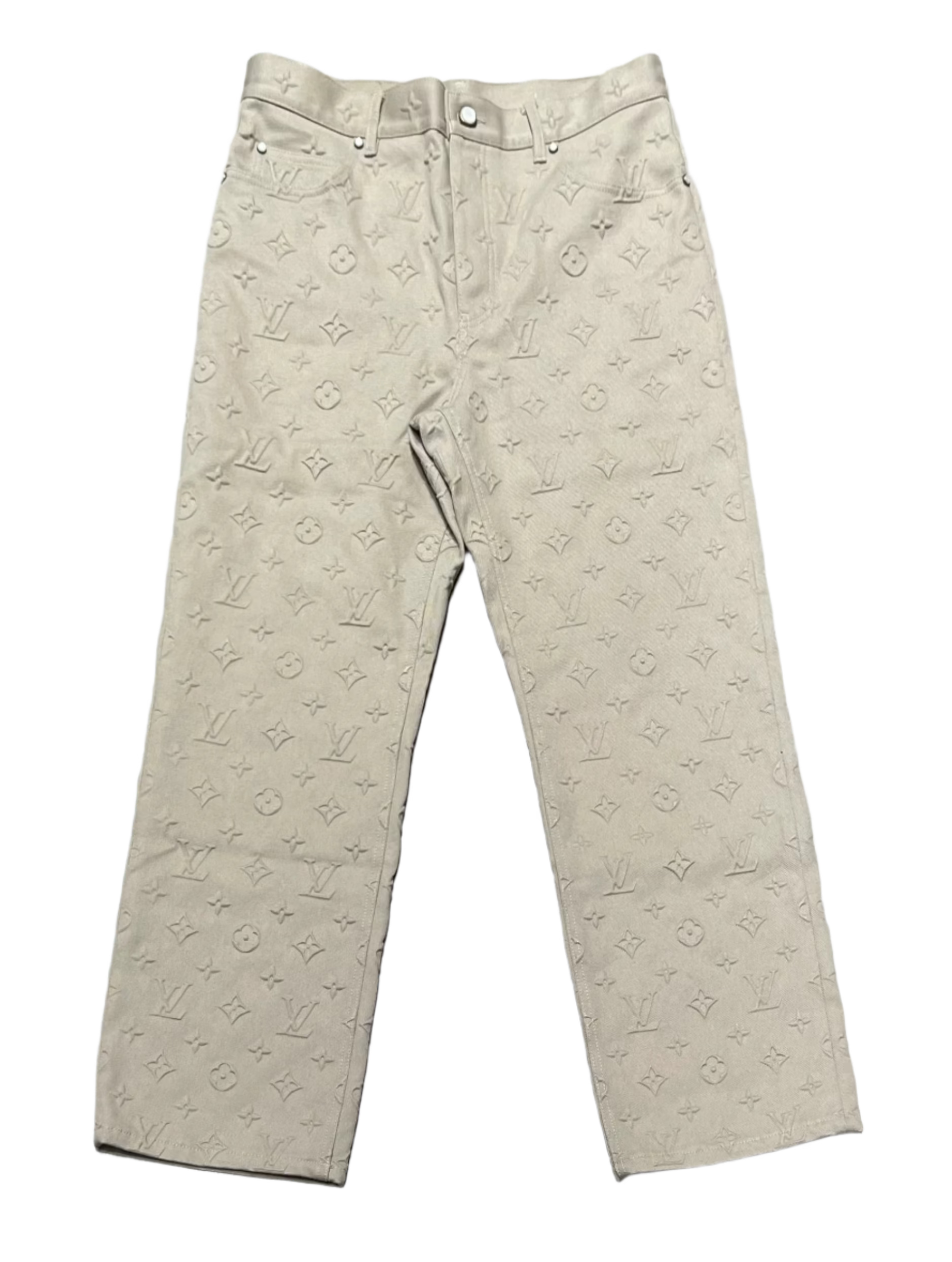 Monogram Embossed Skate Pants