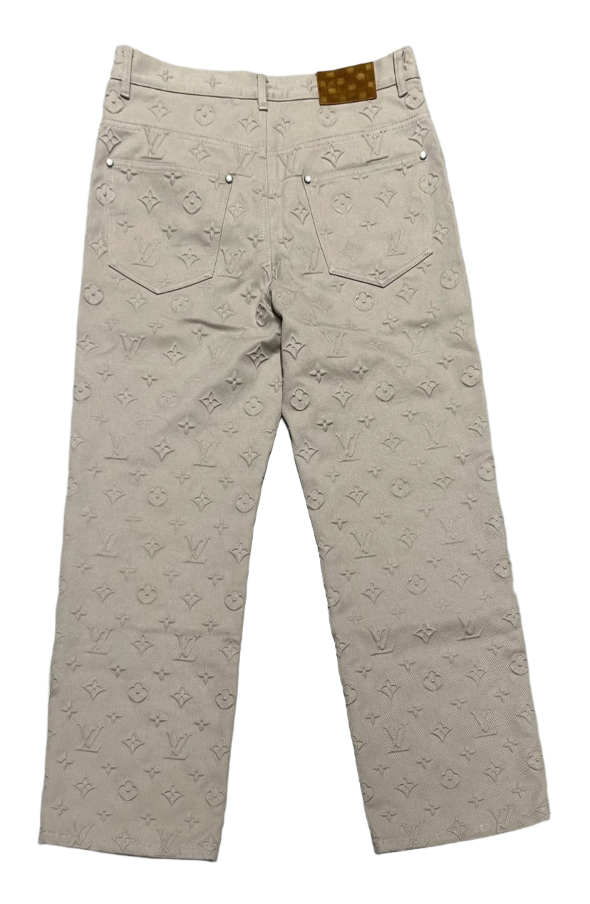 Monogram Embossed Skate Pants