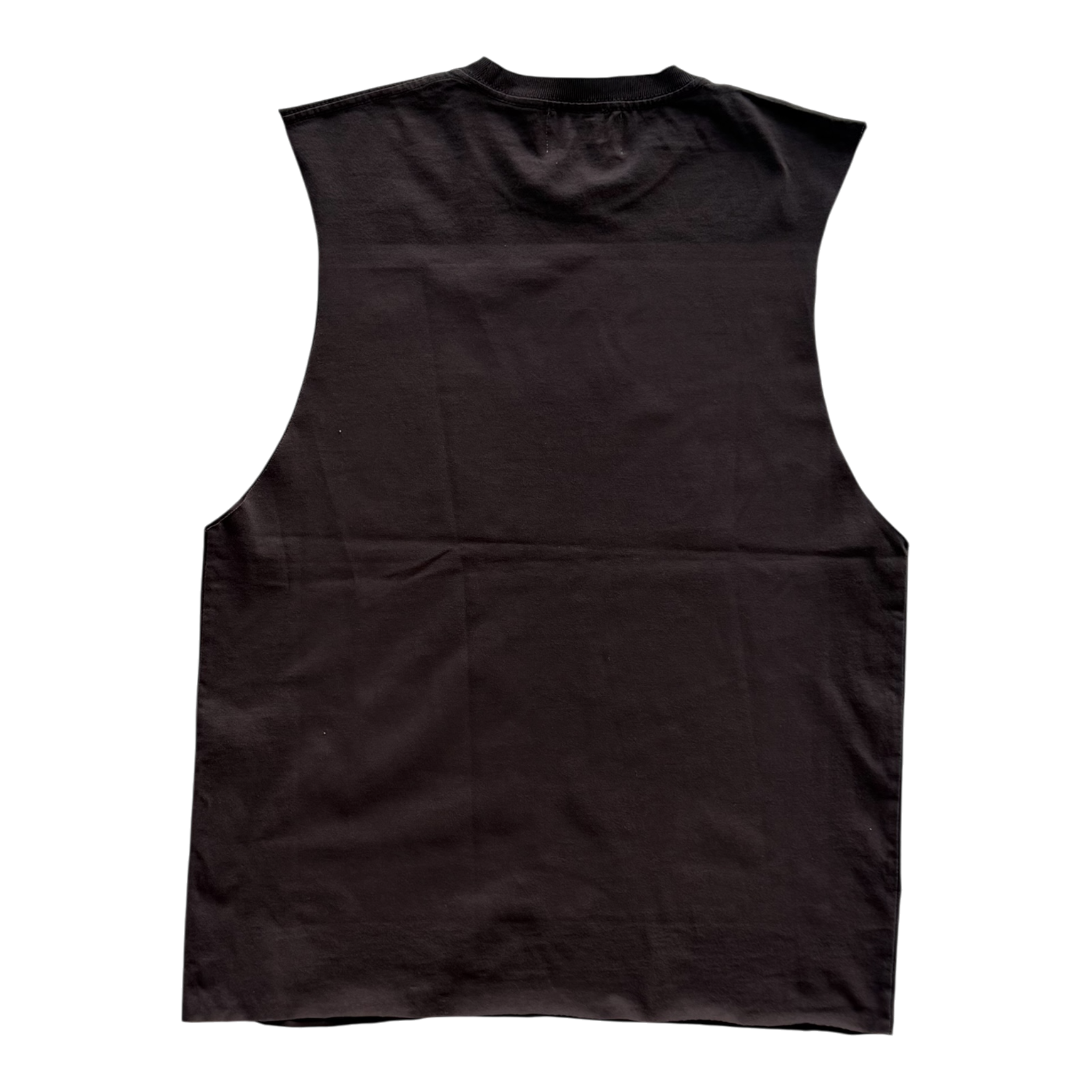 Knockout Cut Off Distressed Tee Brown