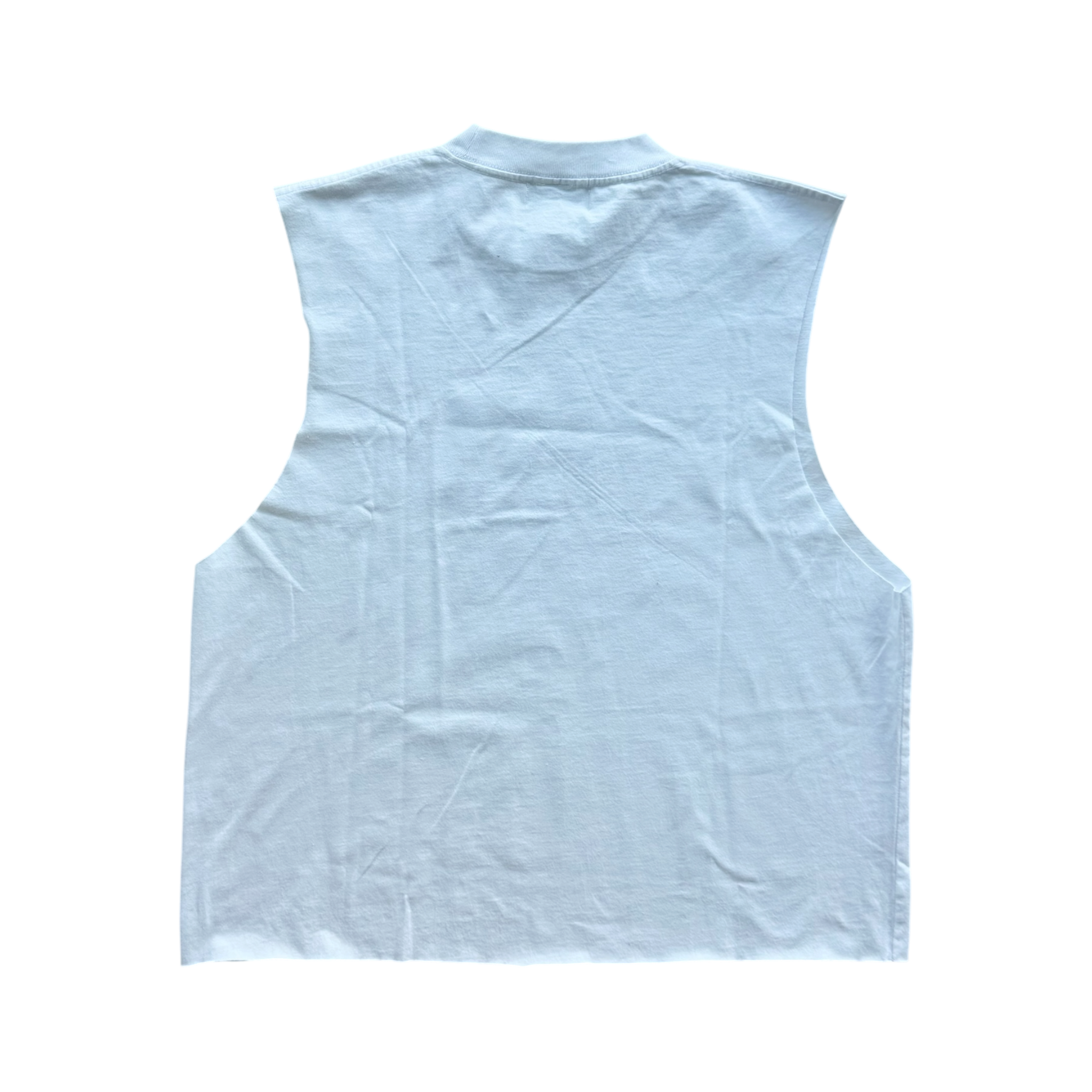Model Cut Off Tee White