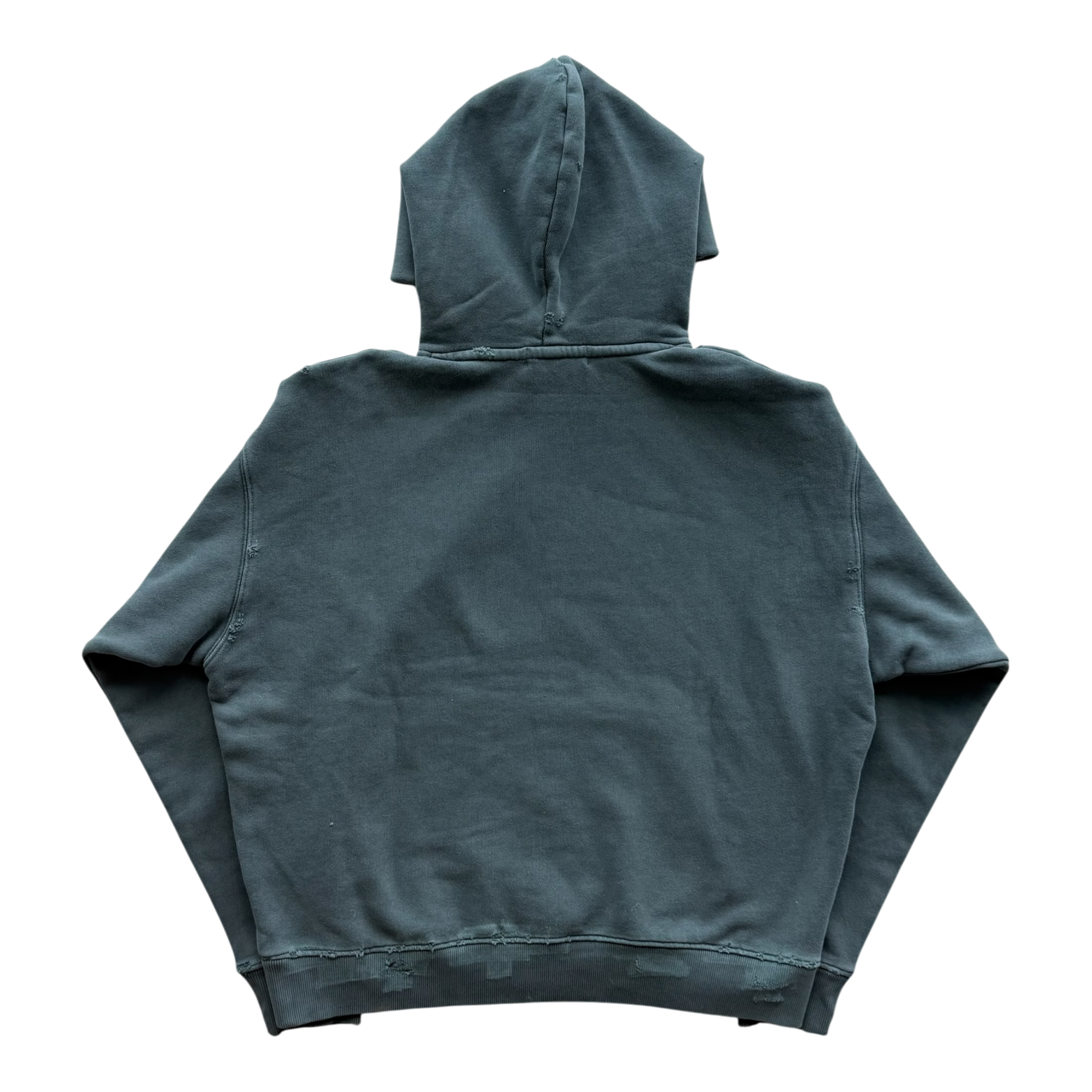 Eyes Distressed Hoodie Grey