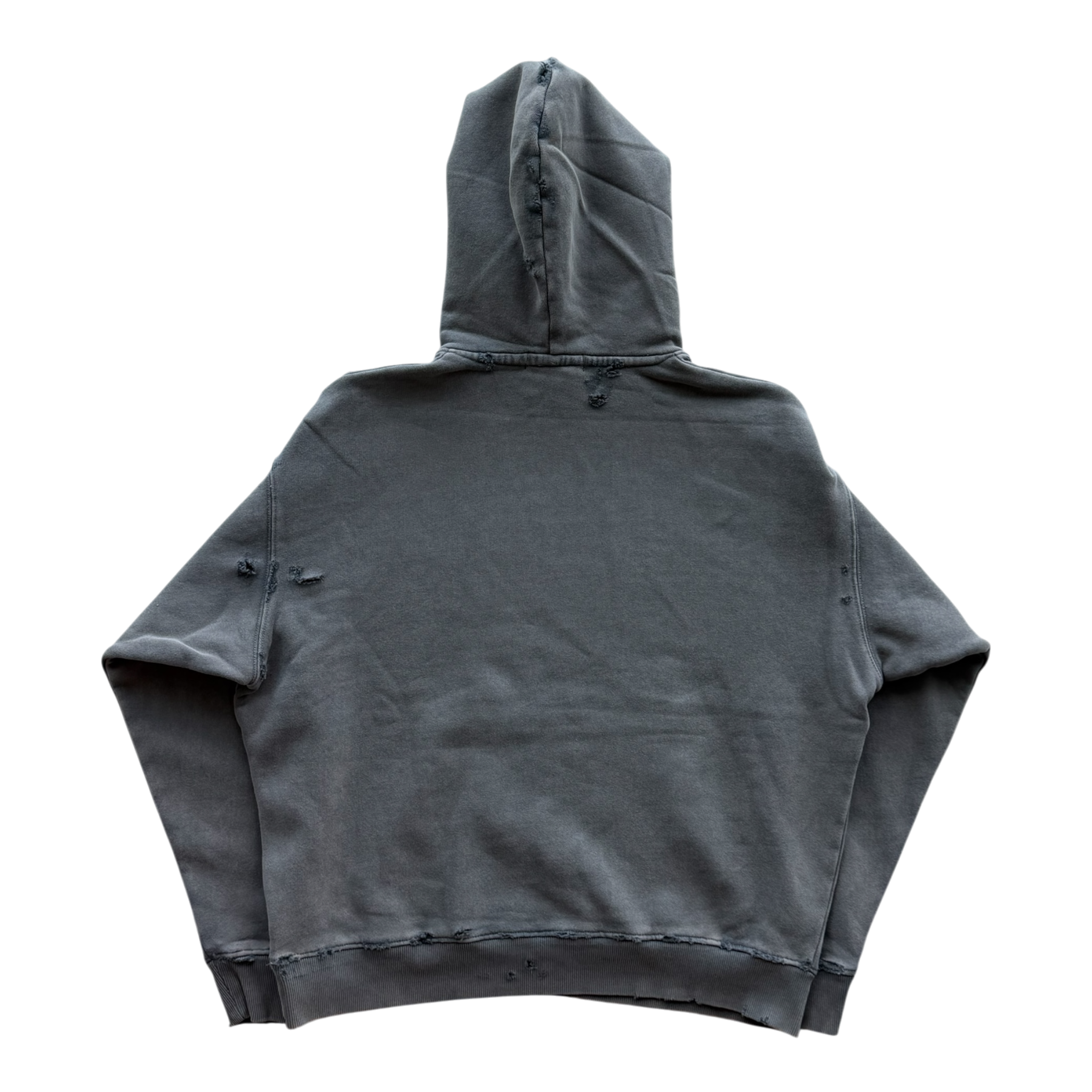 Baby Saint Distressed Hoodie Gray