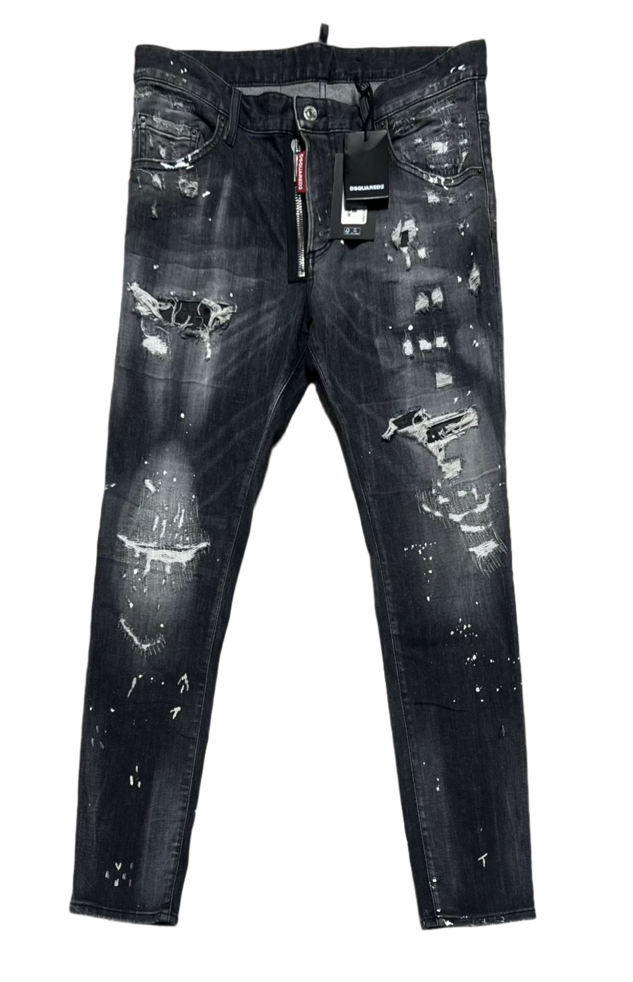 Black Distressed Jeans