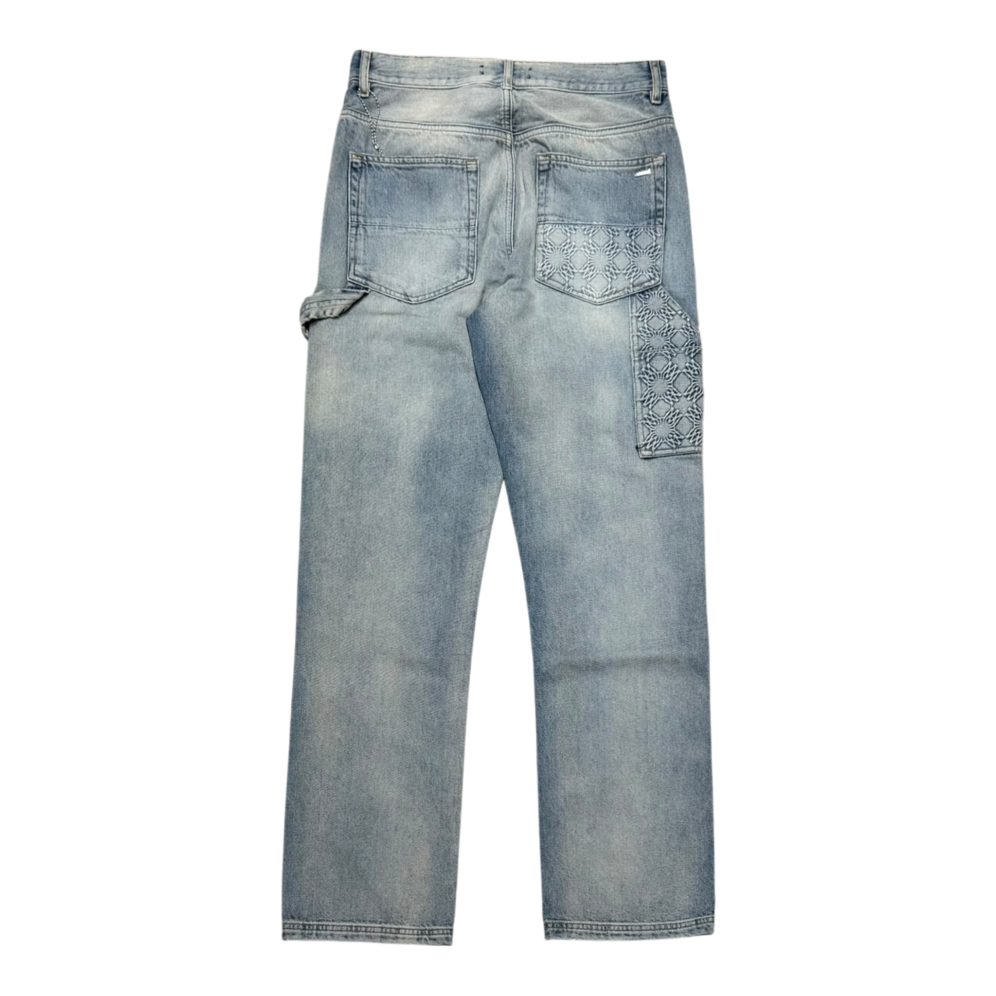 Antique Indigo MA Quad Debossed Carpenter Jeans