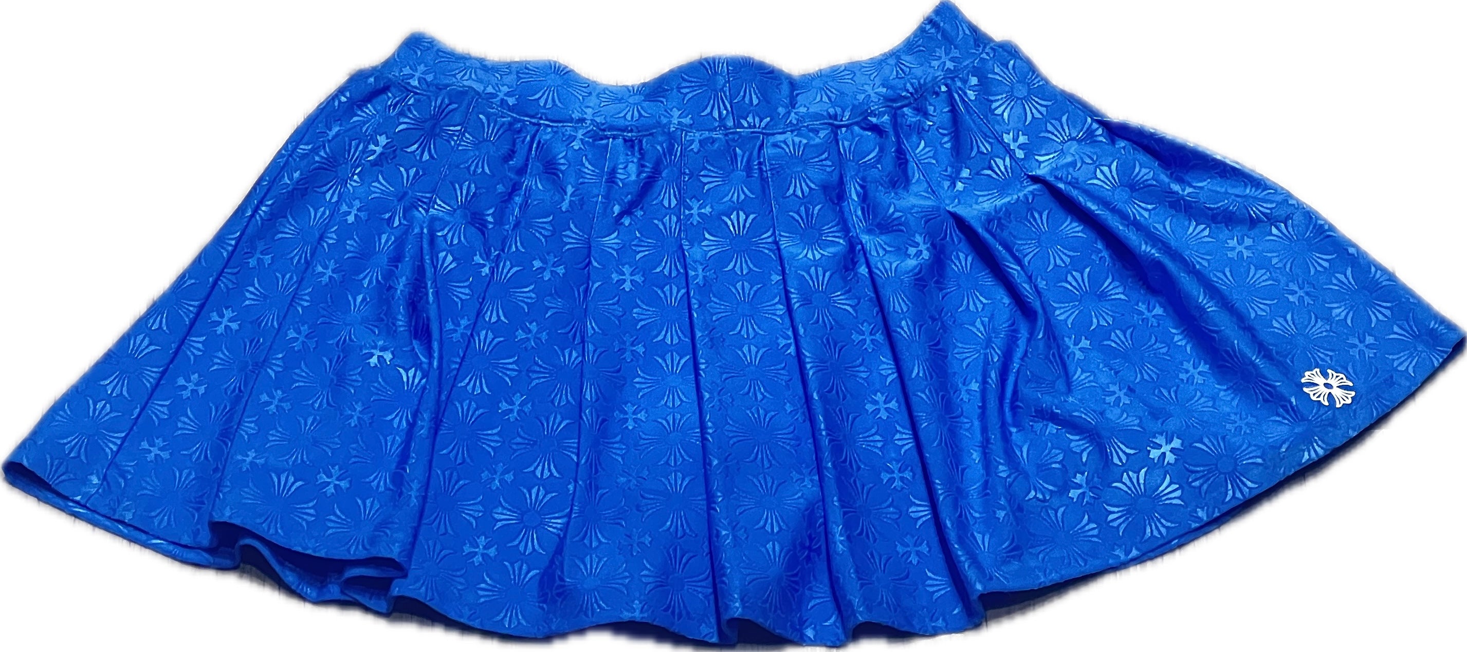 Blue Jacquard Tennis Shorts