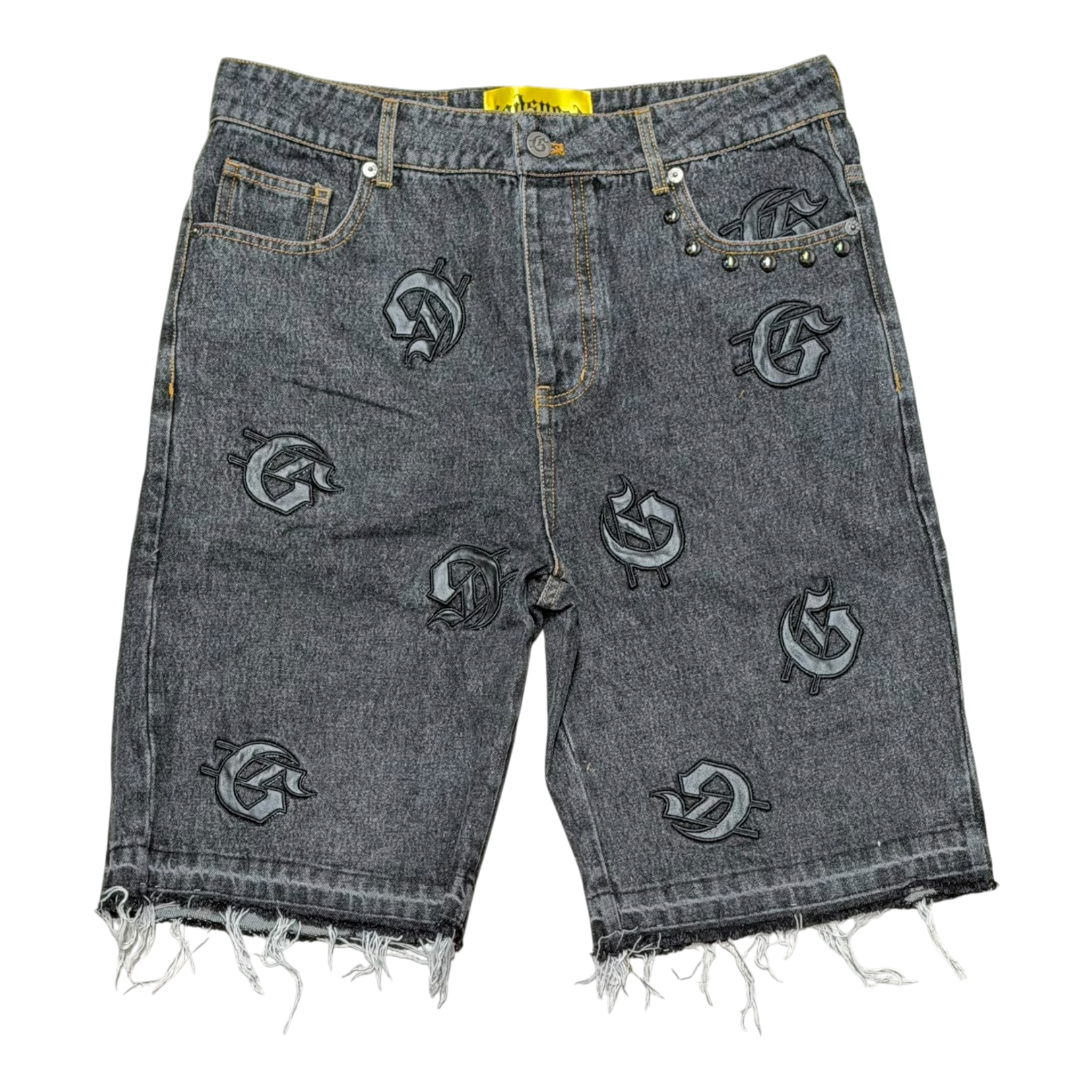 Infinity Denim Shorts Black