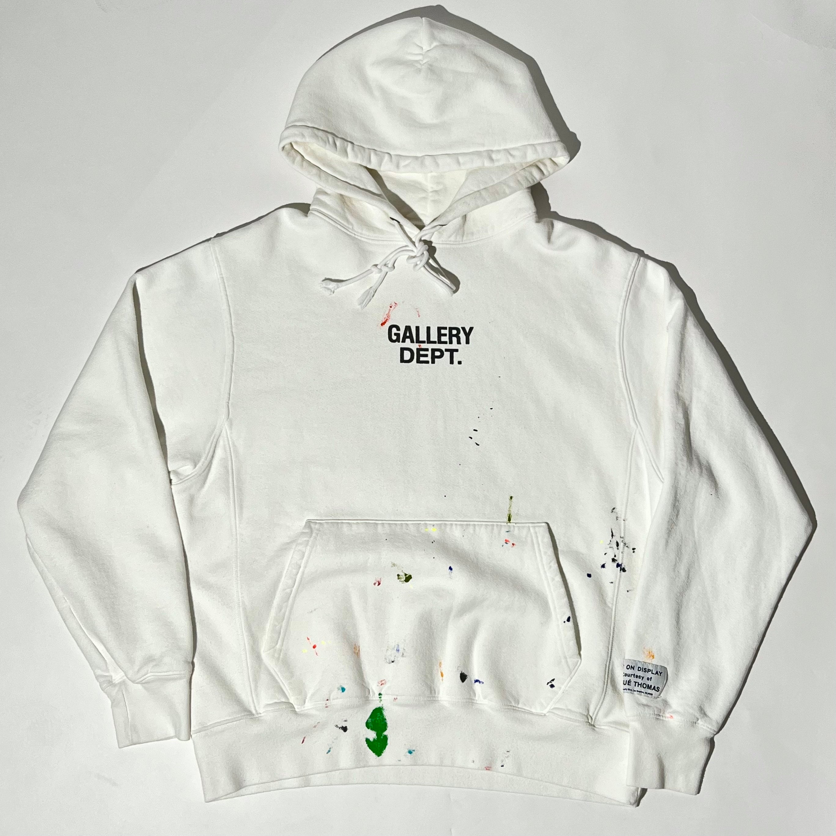 Paint Logo Hoodie White