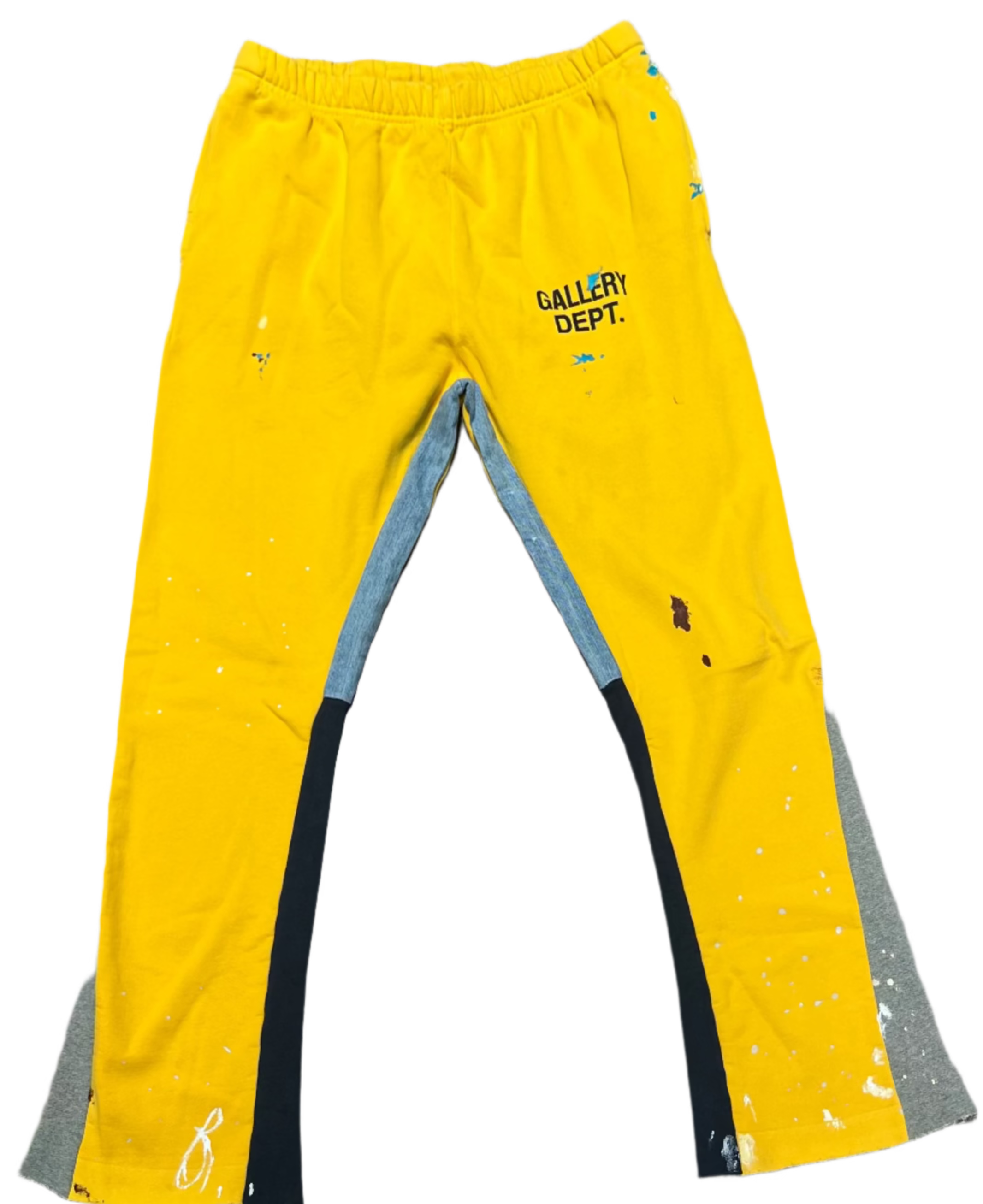 Painted Flare Yellow Sweatpants