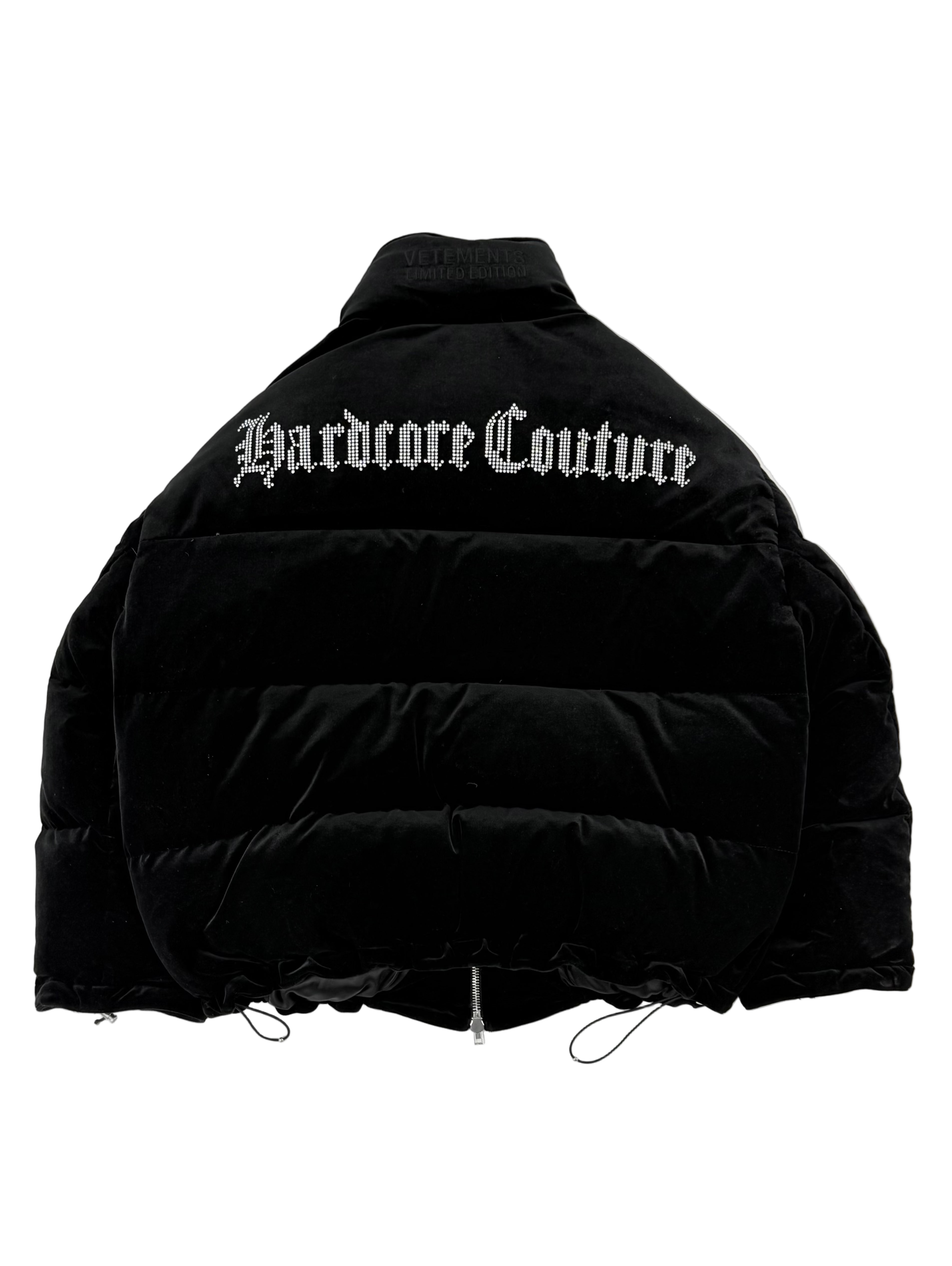 Crystal Hardcore Couture Puffer Jacket 'Black'