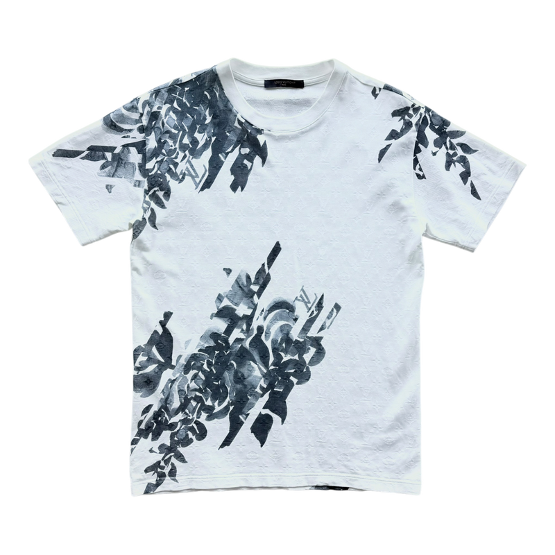 Floral Print Tee White