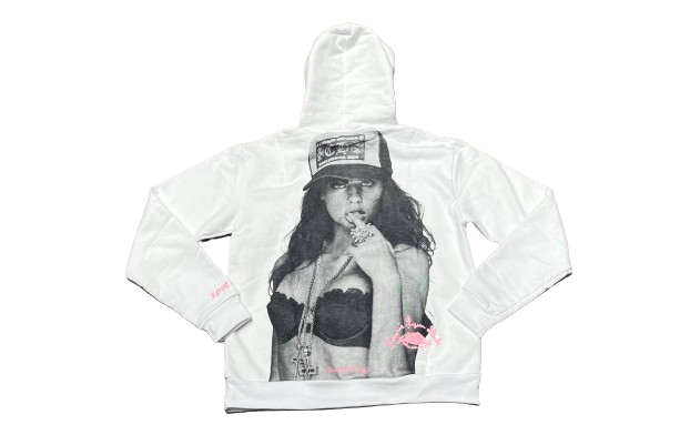 Chrome Hearts LLS White/Pink Hoodie