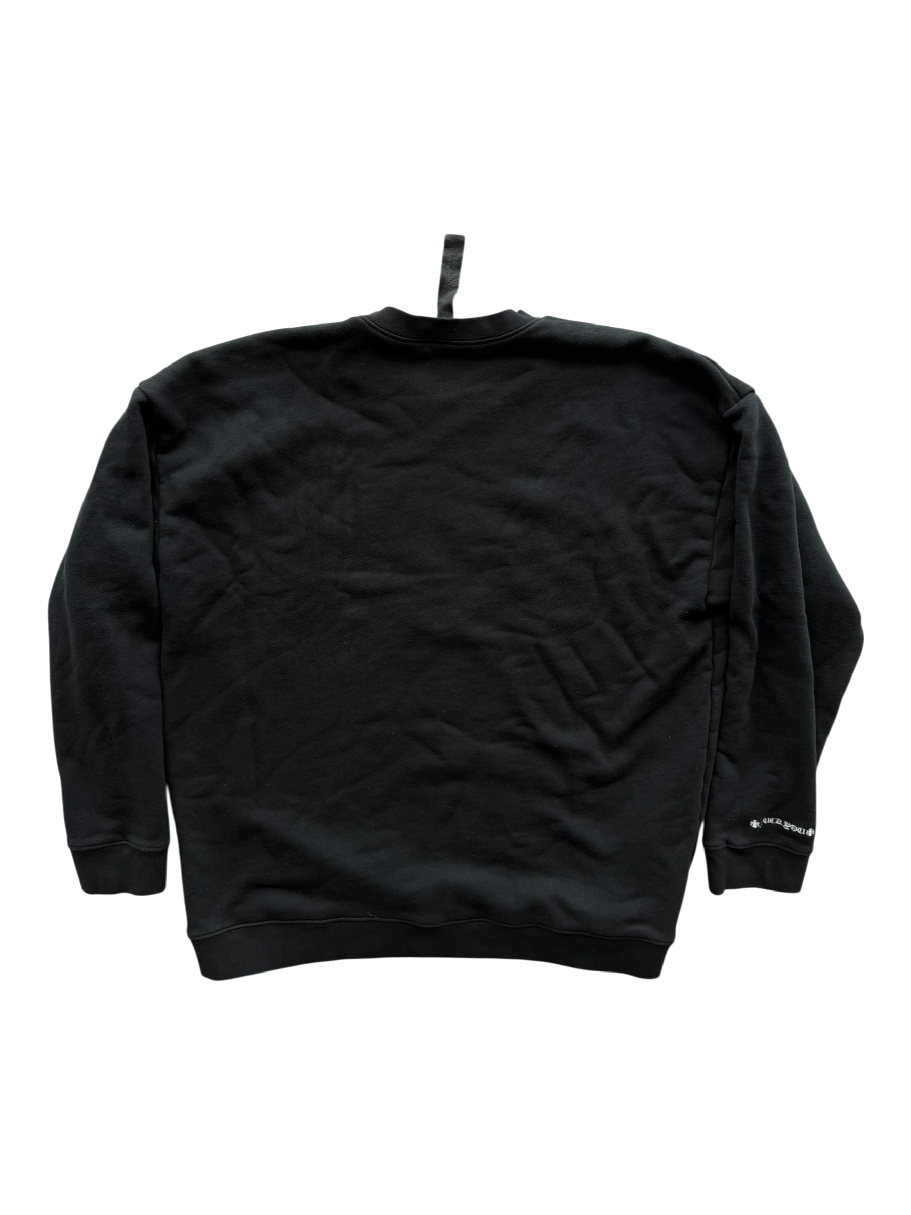 Embroidered Vertical Logo Crewneck