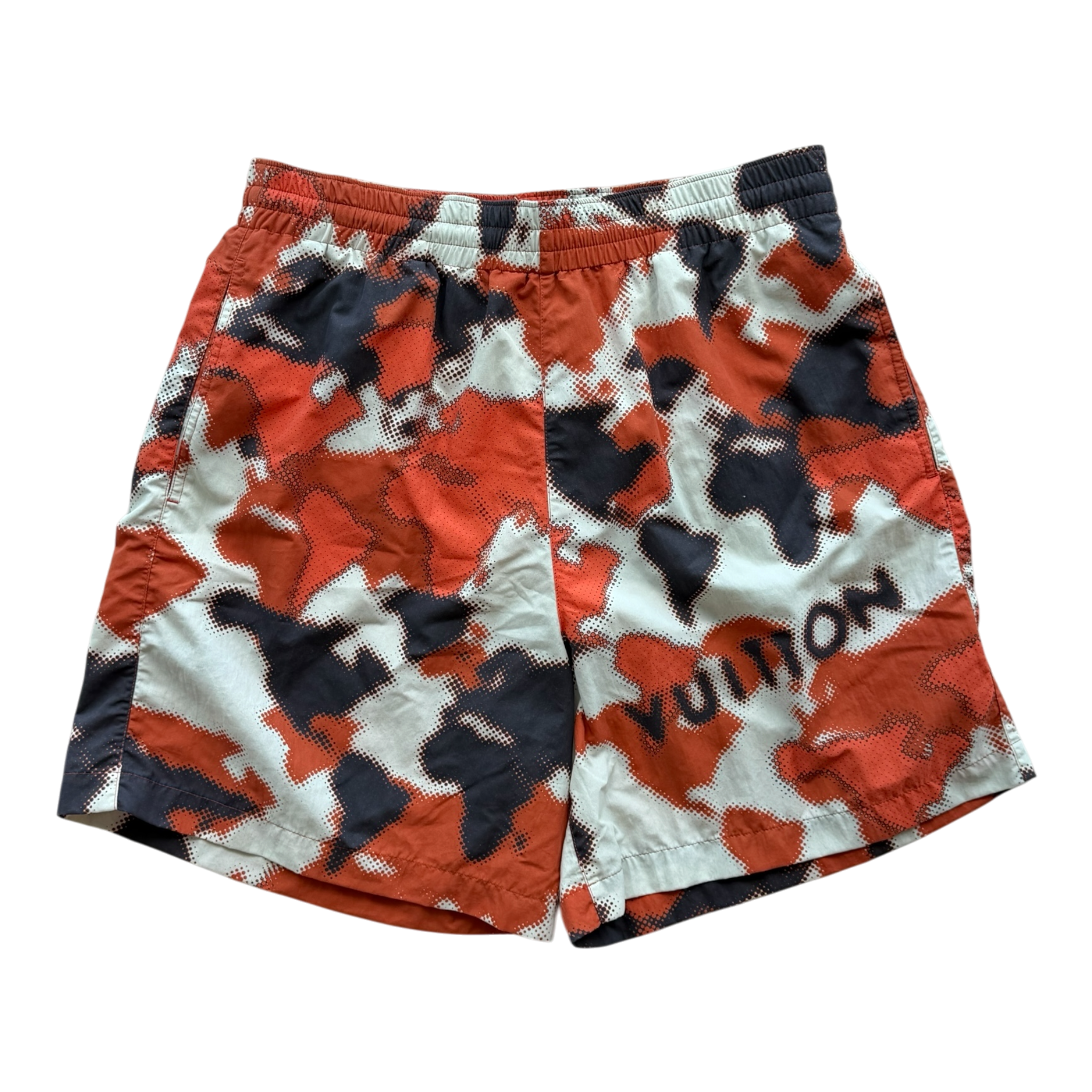 Orange Camouflage Swim Shorts