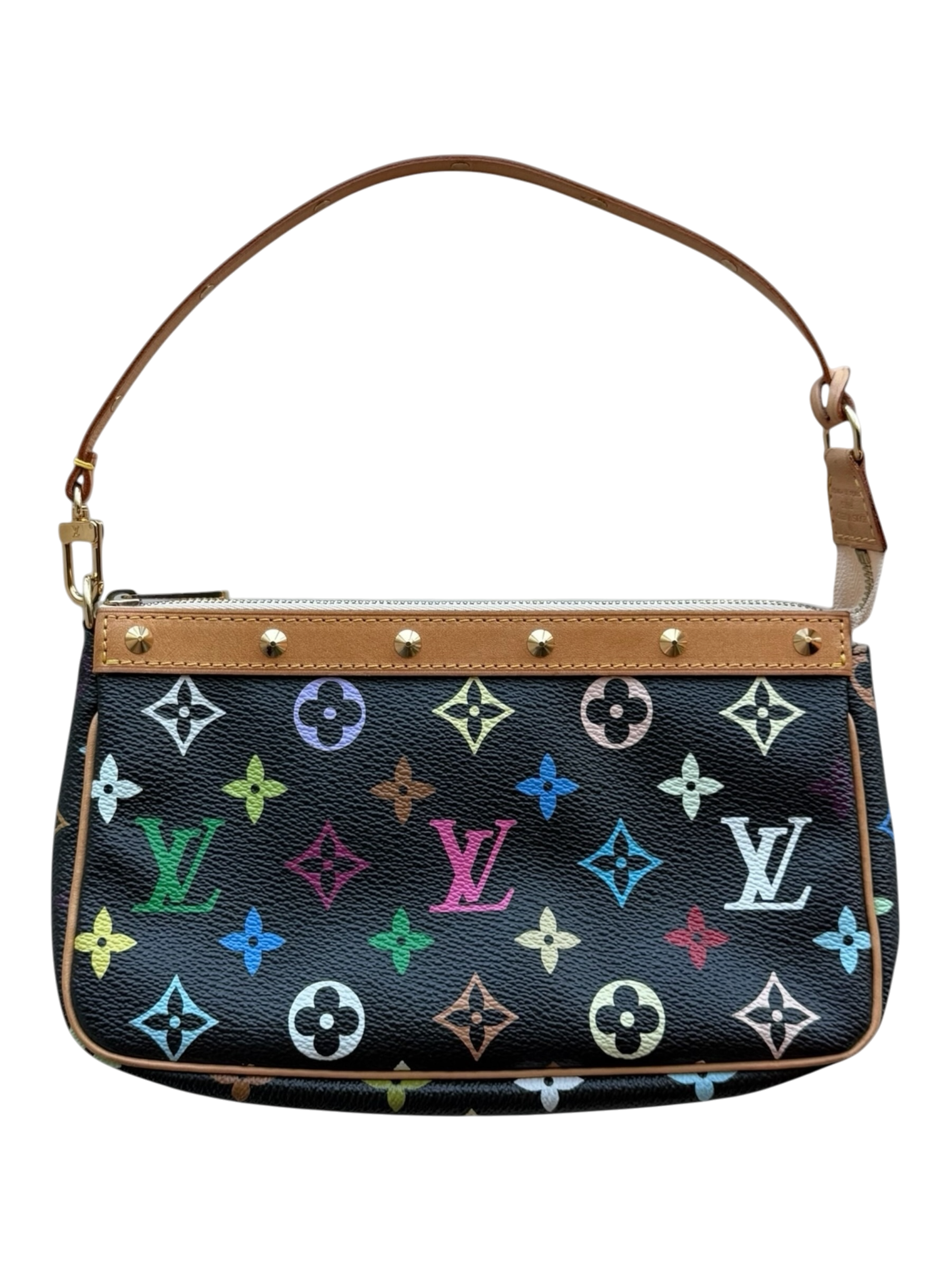 Takashi Murakami Black & Multicolor Monogram Pochette Accessoires