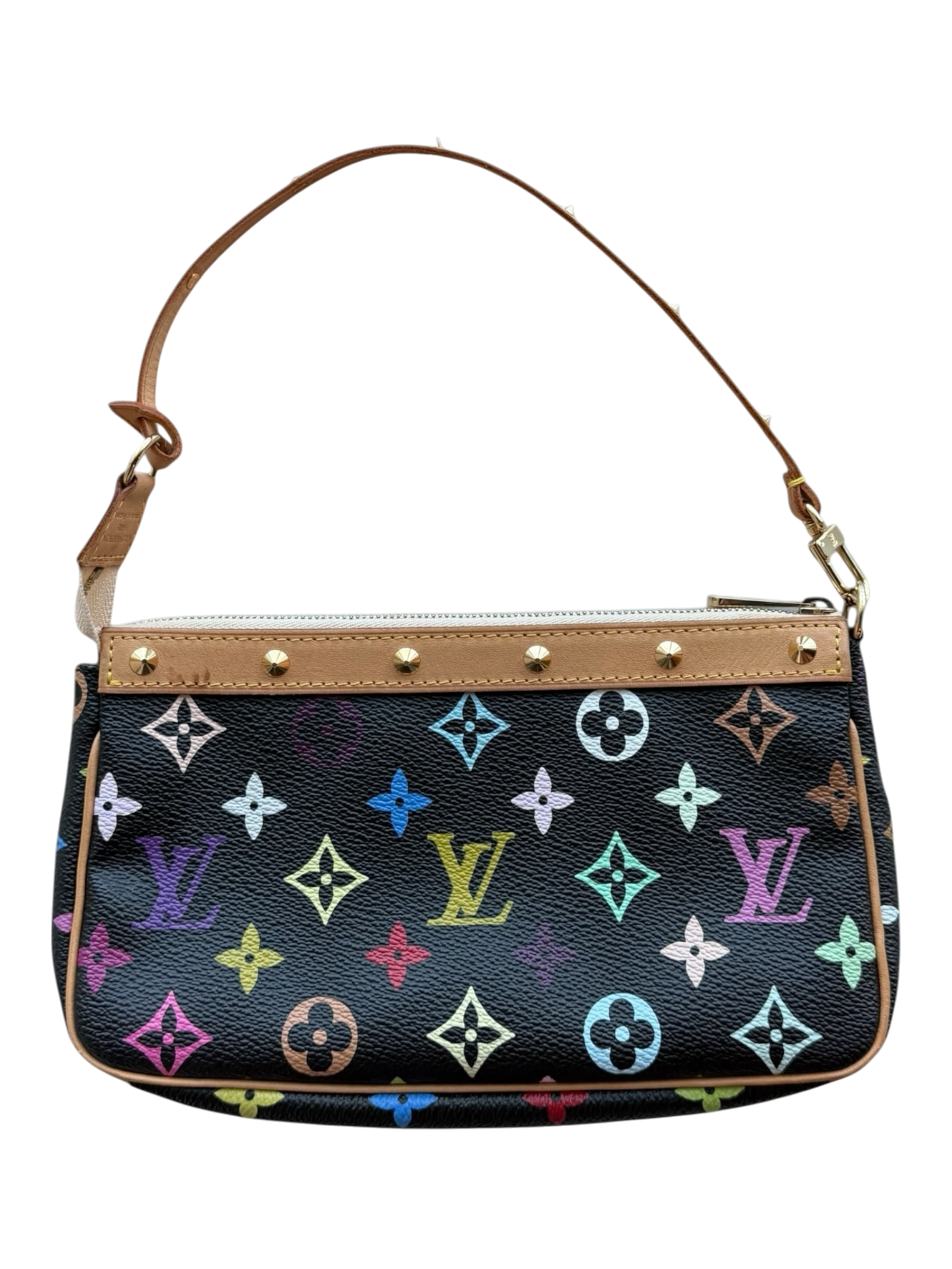Takashi Murakami Black & Multicolor Monogram Pochette Accessoires