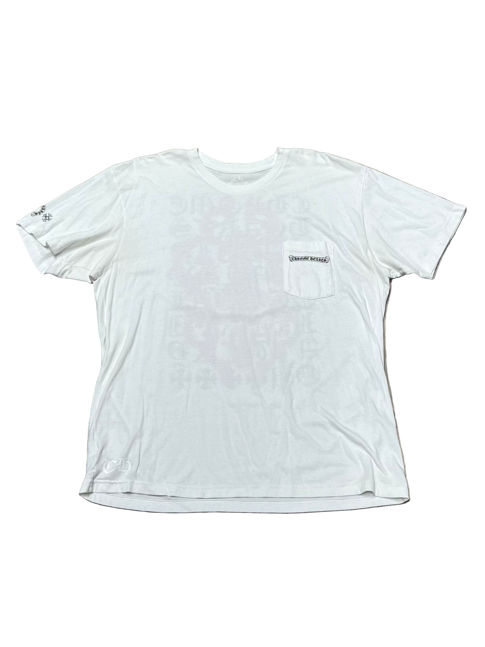 Eye Chart Purple Dagger Tee White