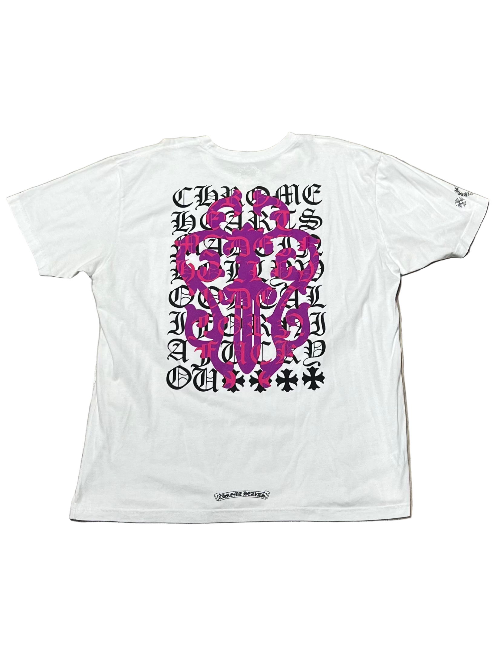 Eye Chart Purple Dagger Tee White