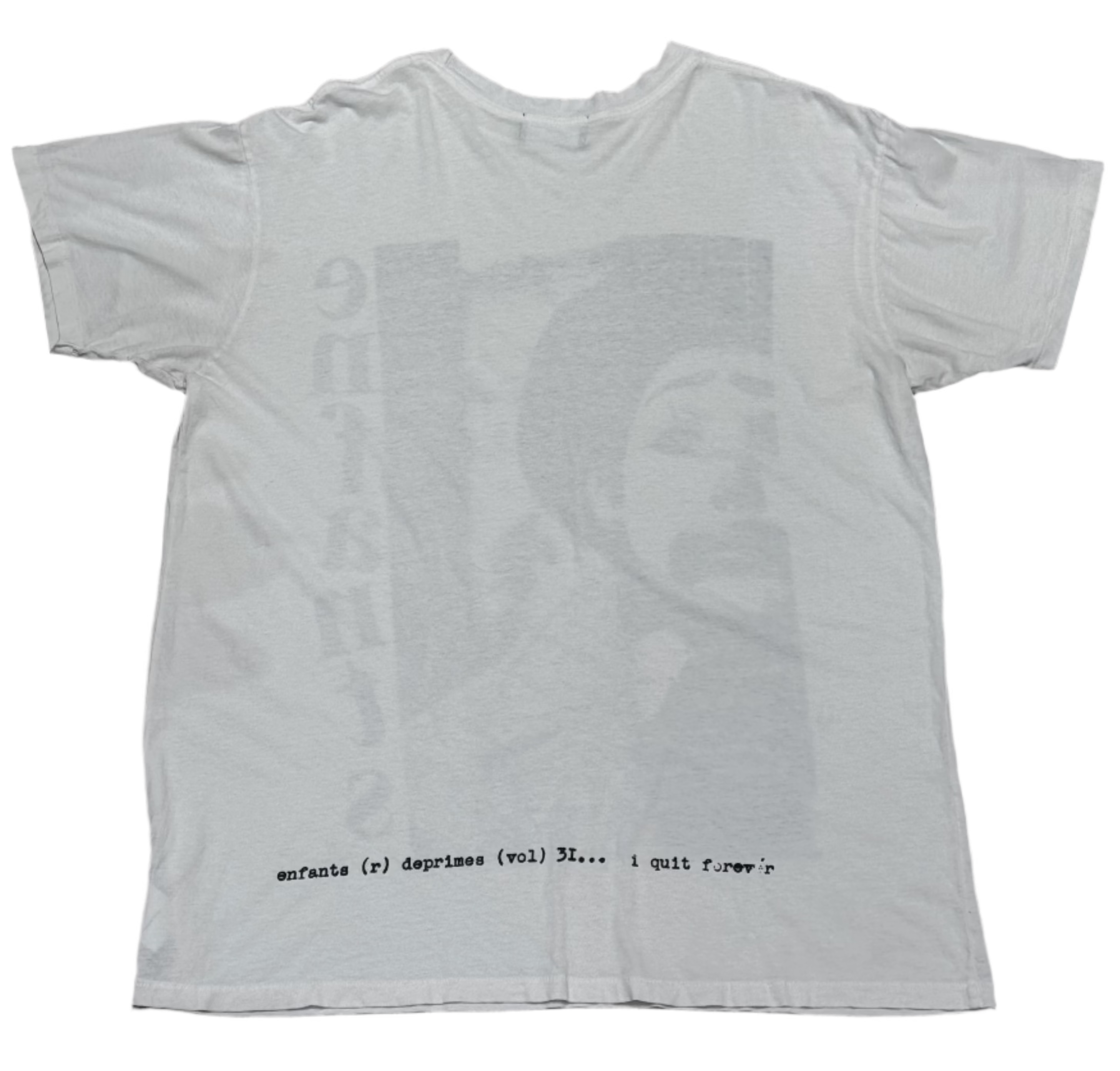 White & Black Sad Clown T-Shirt
