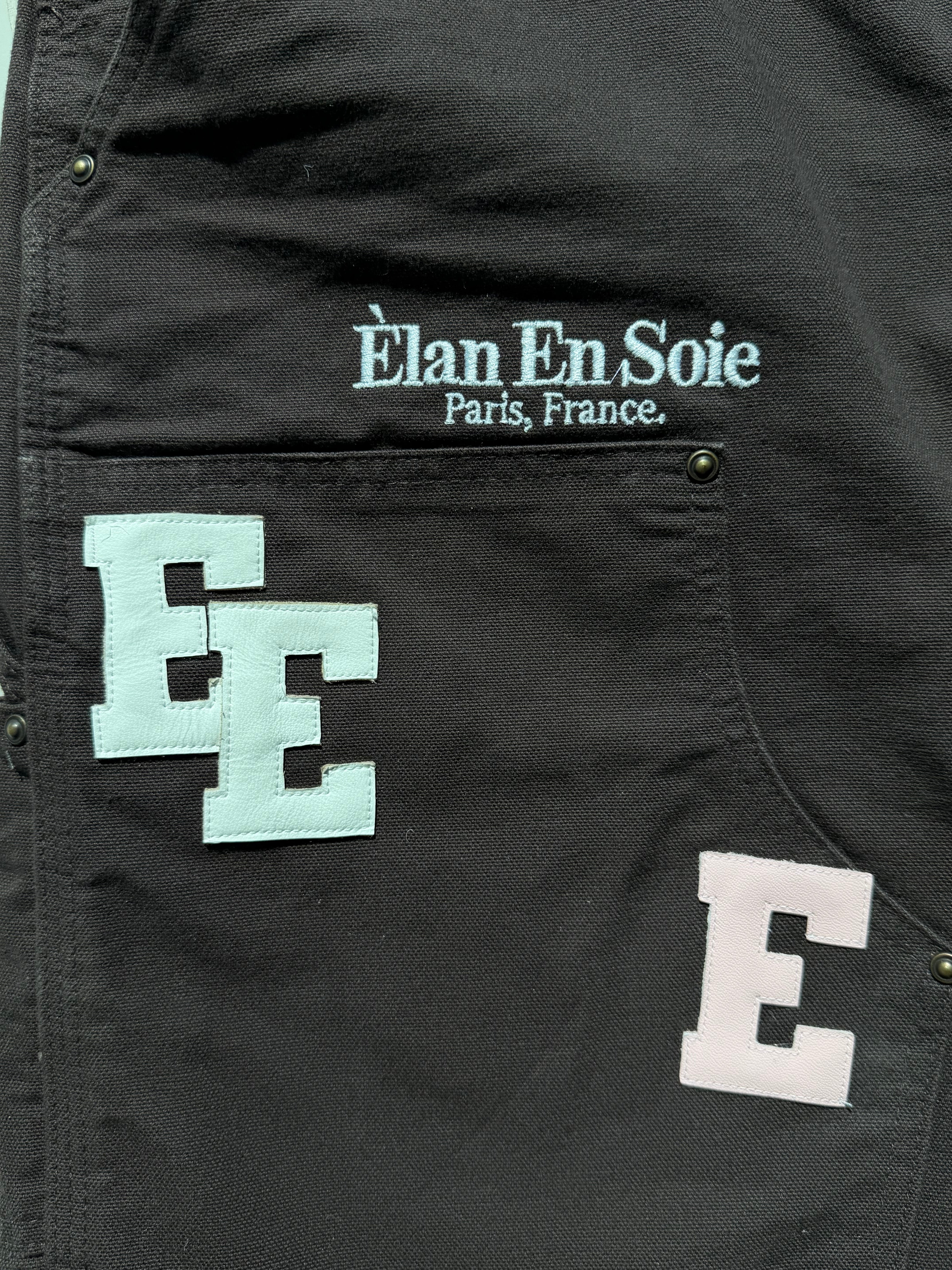 White Pink Patch Brown Carpenter Shorts