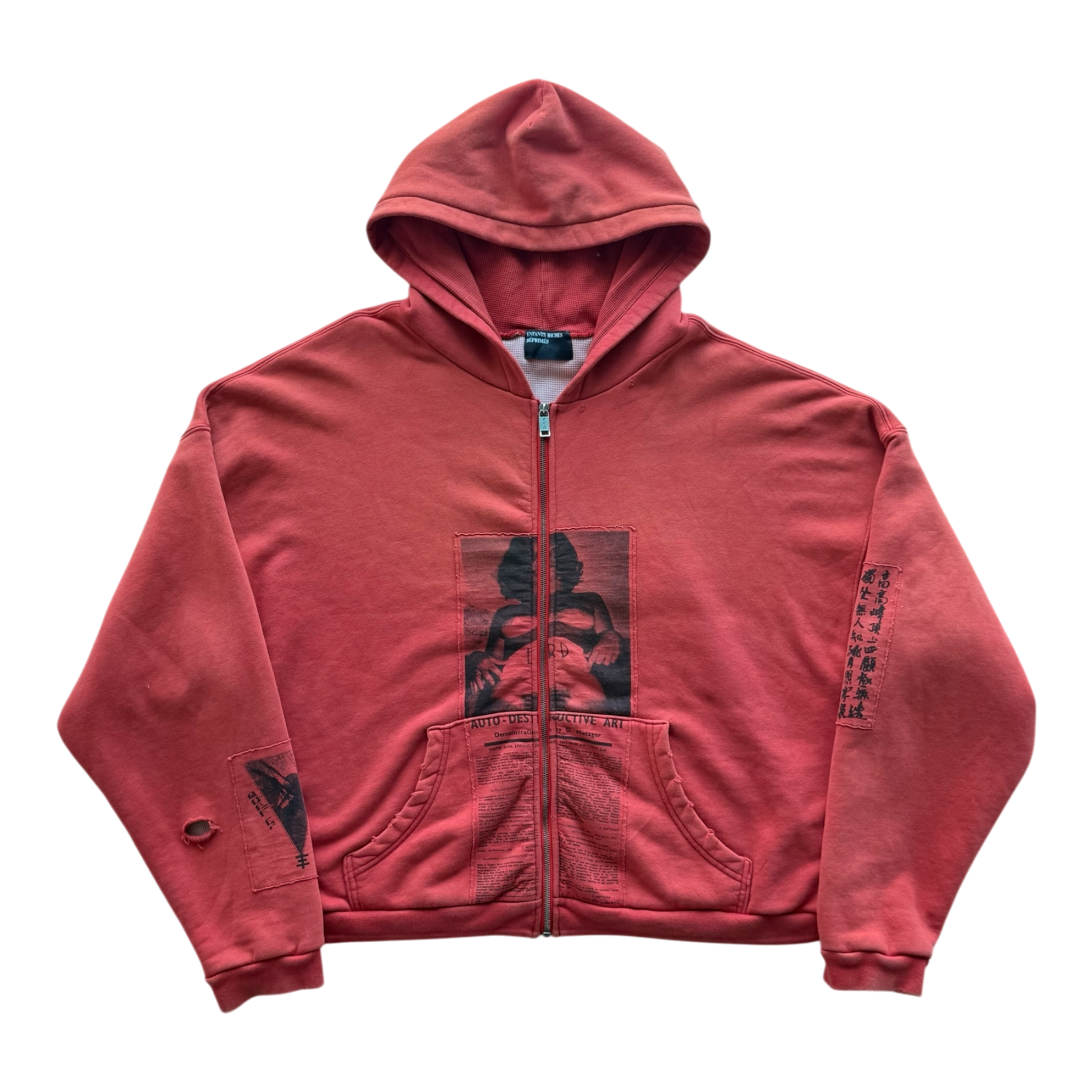 Anti Process Red Thermal Zip