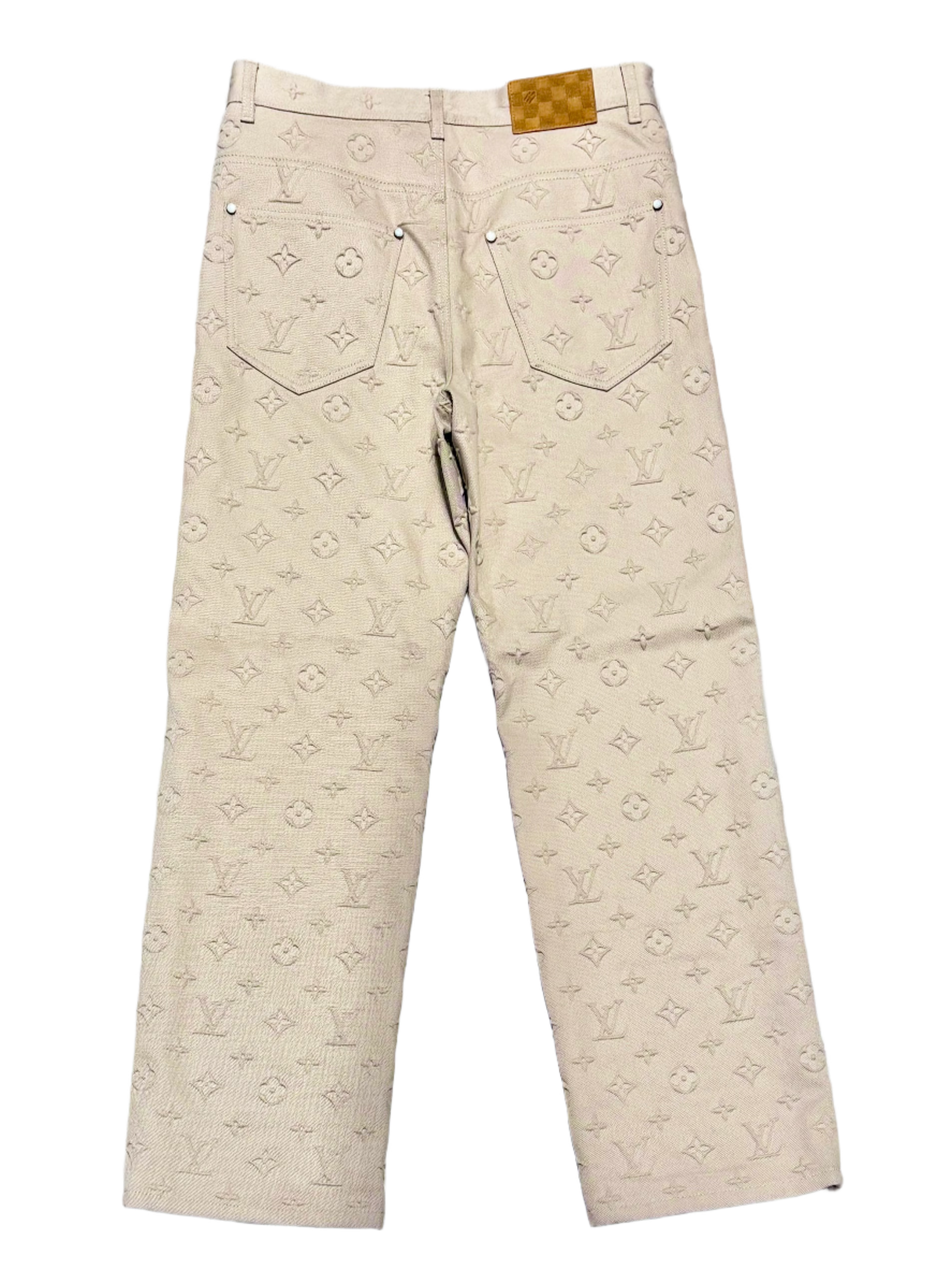 Monogram Embossed Skate Pants