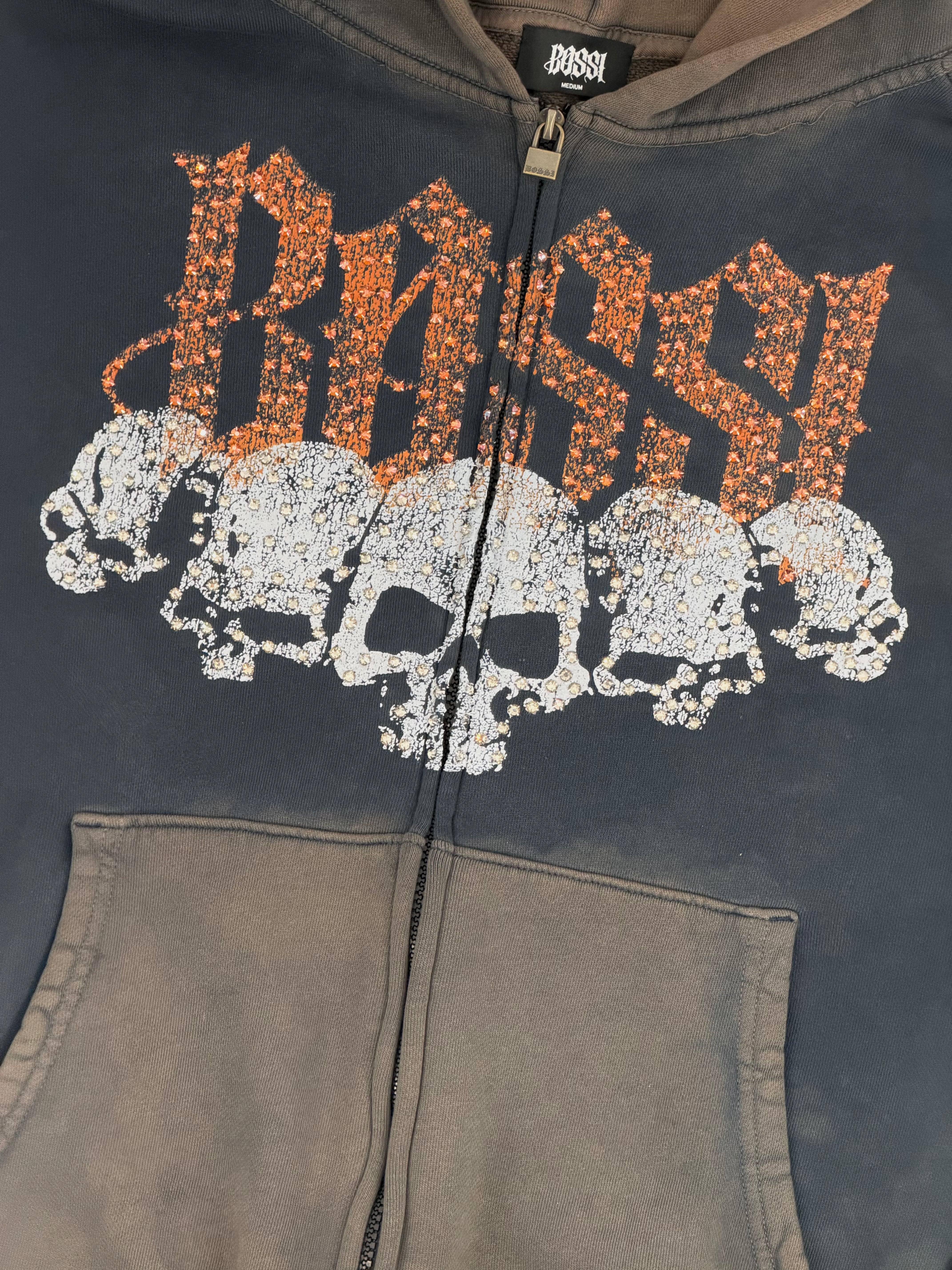 Bossi Logo Zip Up Hoodie (AB25)