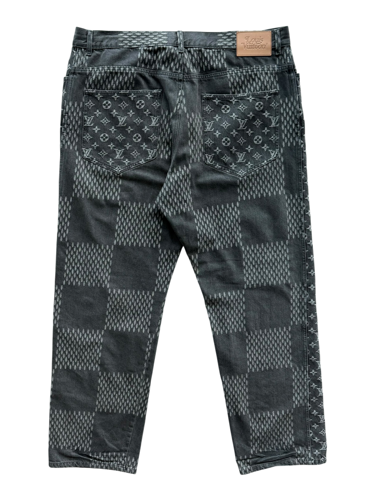 Nigo Grey Giant Damier Monogram Jeans